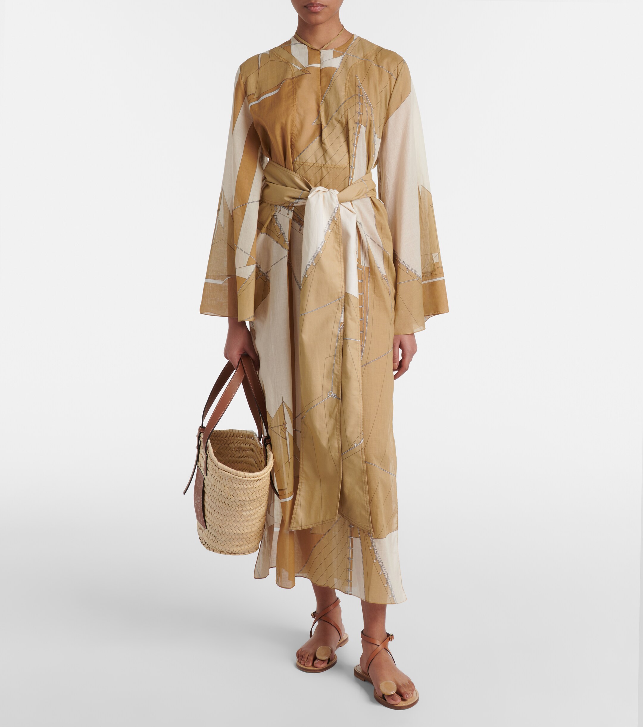 Johanna Ortiz Johanna Ortiz Aqua Cruiser cotton voile kaftan