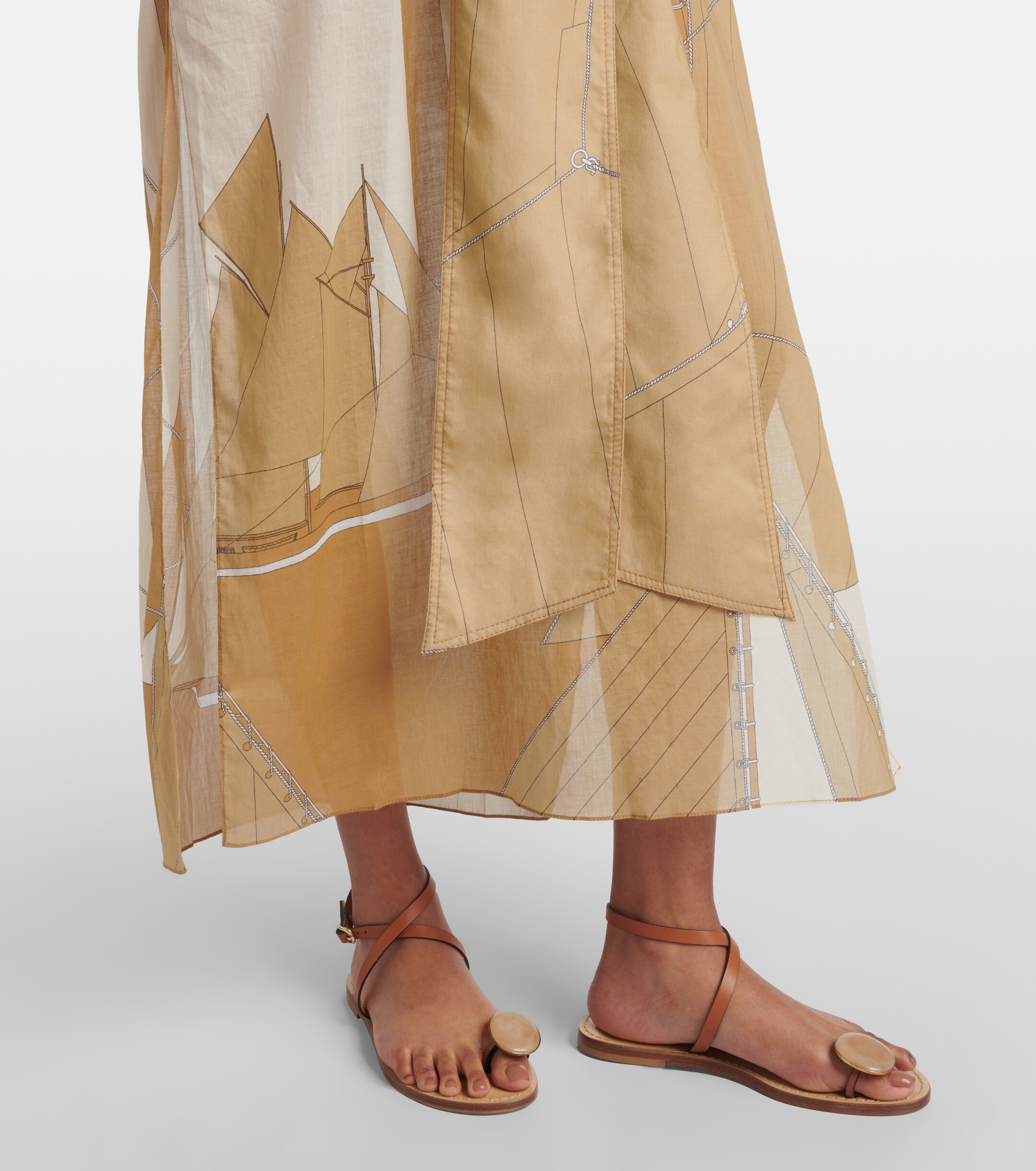 Johanna Ortiz Johanna Ortiz Aqua Cruiser cotton voile kaftan