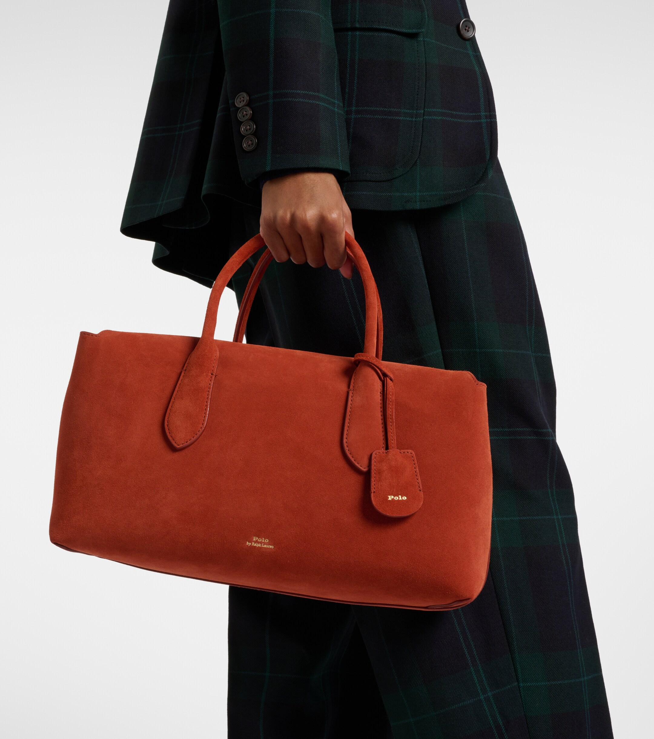 Polo Ralph Lauren Bellport Medium suede tote bag