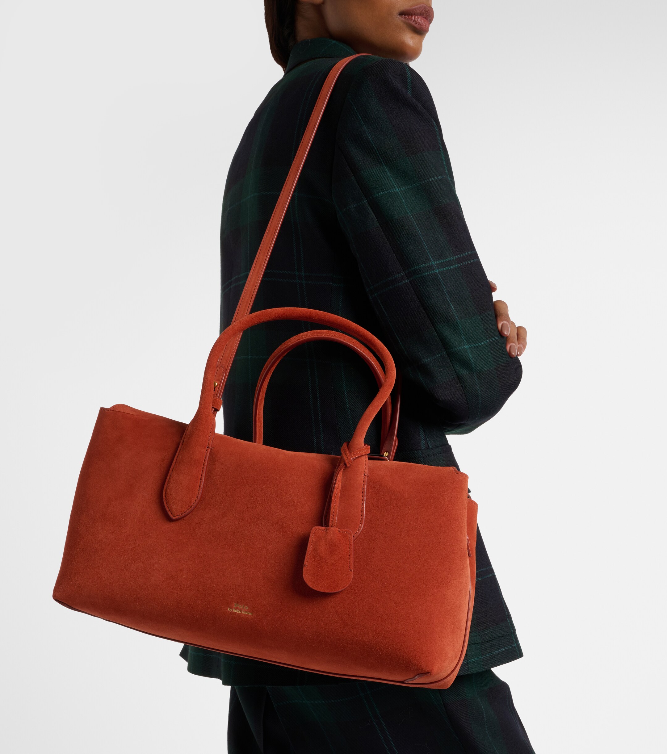 Polo Ralph Lauren Bellport Medium suede tote bag