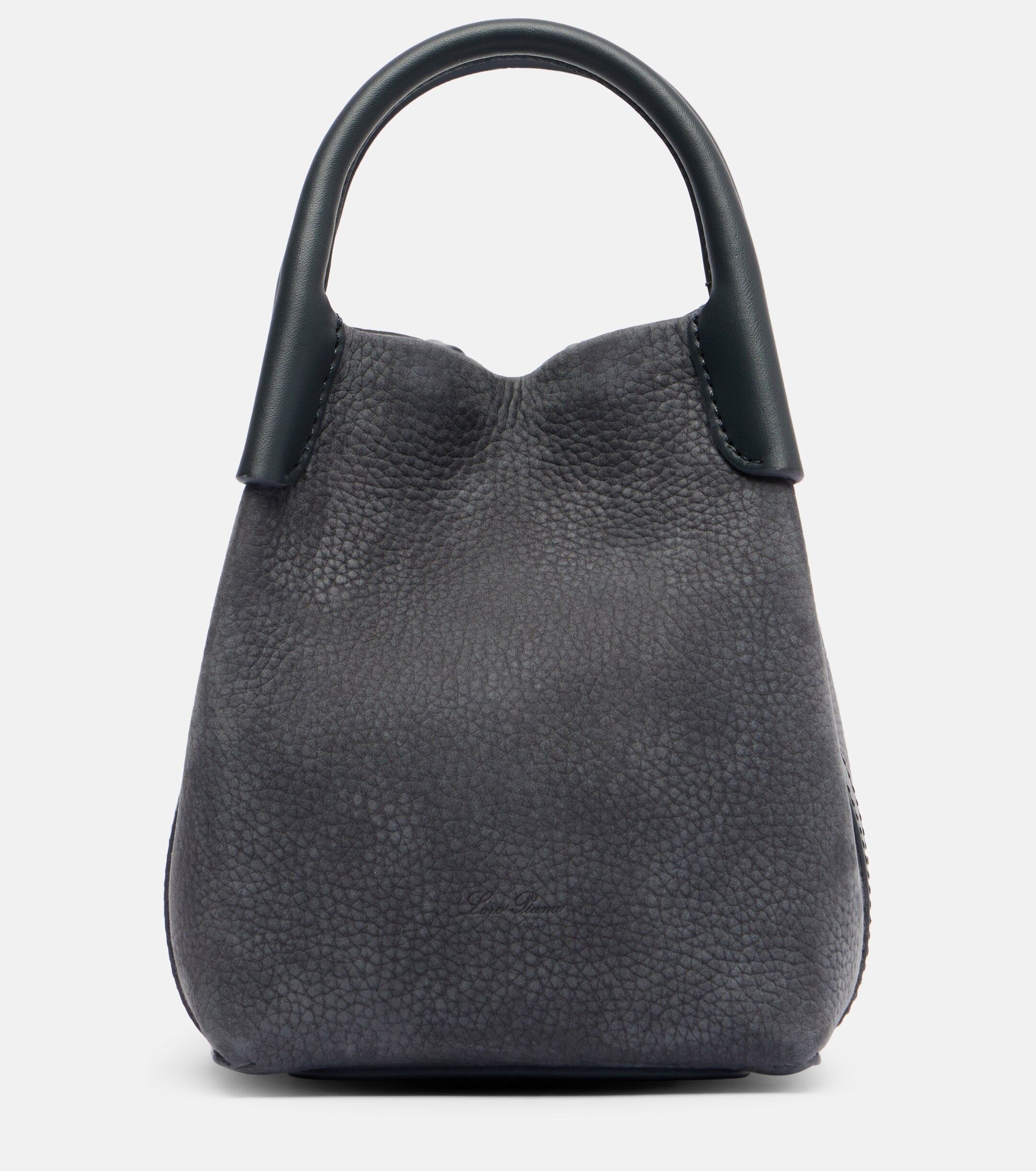 Loro Piana Bale Micro leather bucket bag