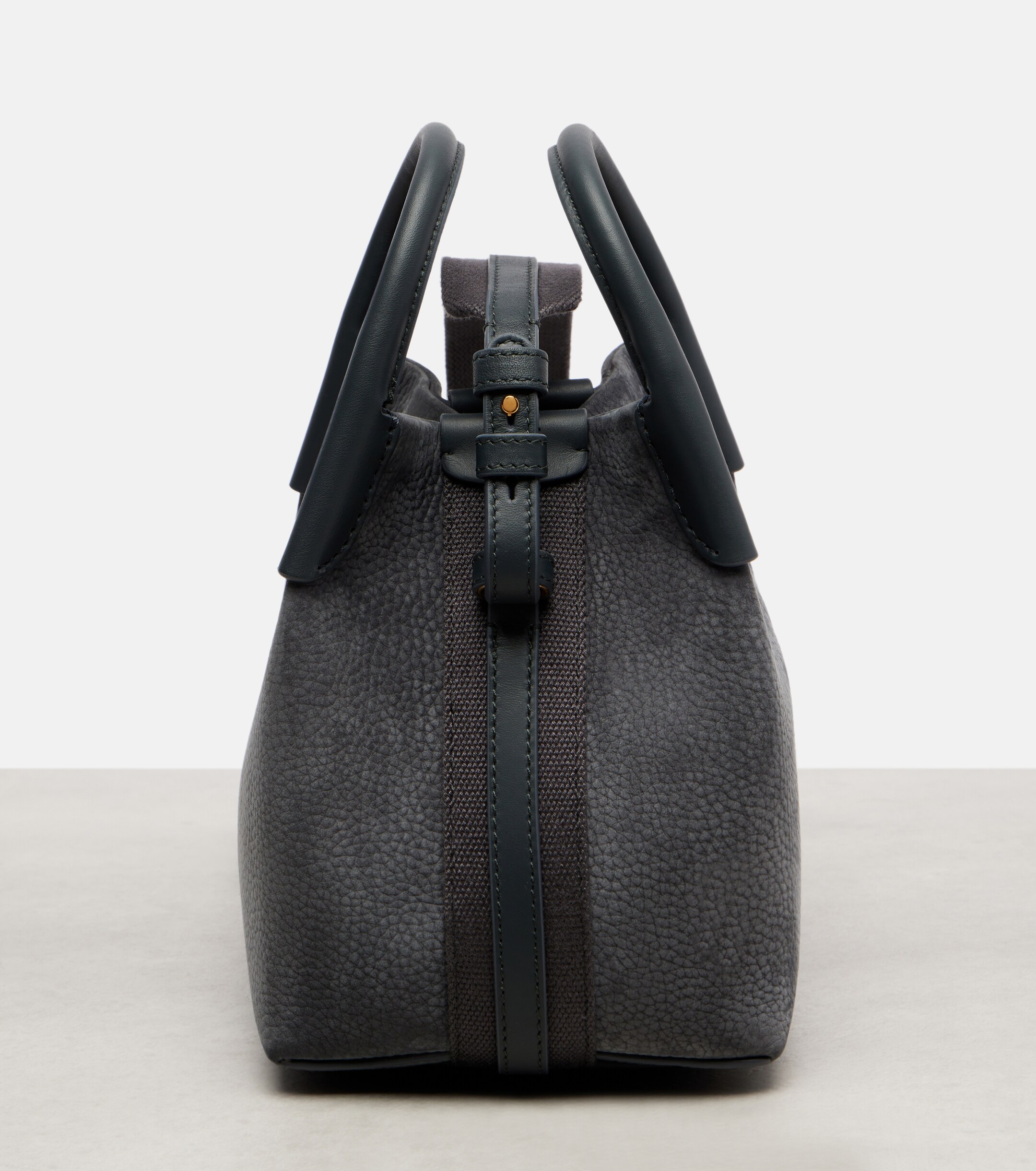 Loro Piana Bale Micro leather bucket bag