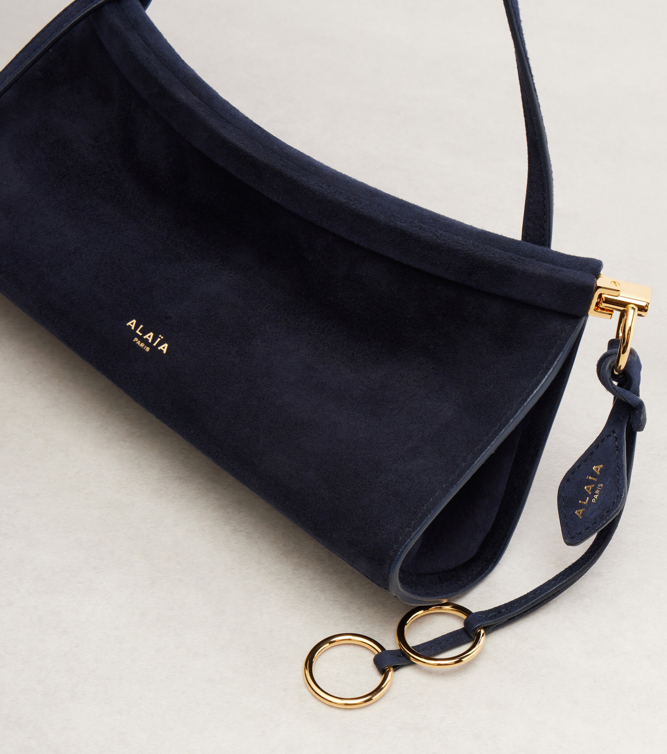 Alaïa Le Click Small suede shoulder bag