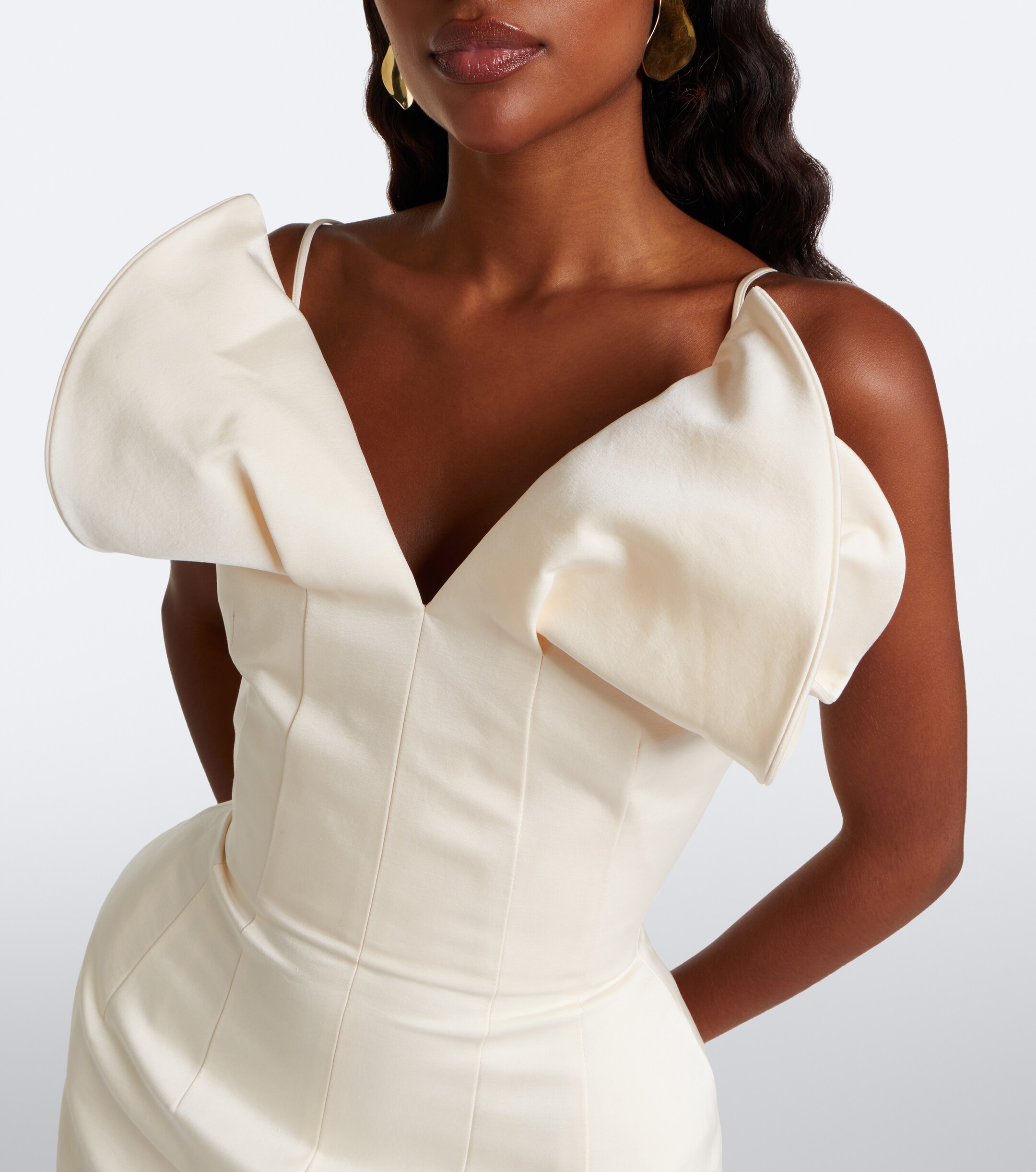 Magda Butrym Magda Butrym Draped cotton and silk corset dress