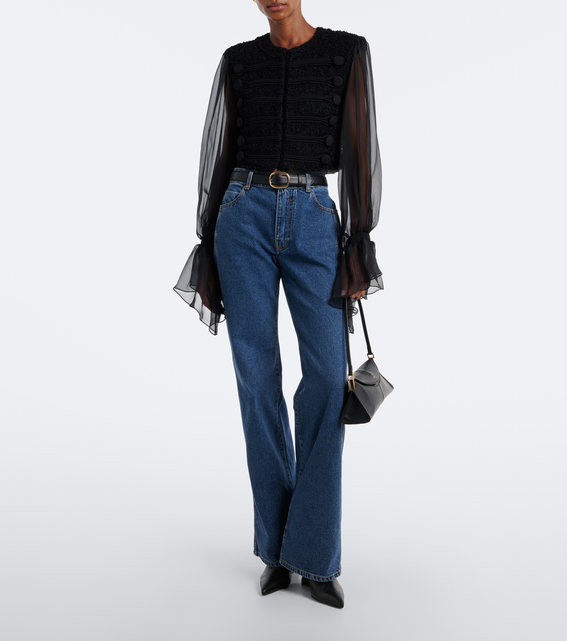 Balmain Balmain 64-83 Small leather shoulder bag