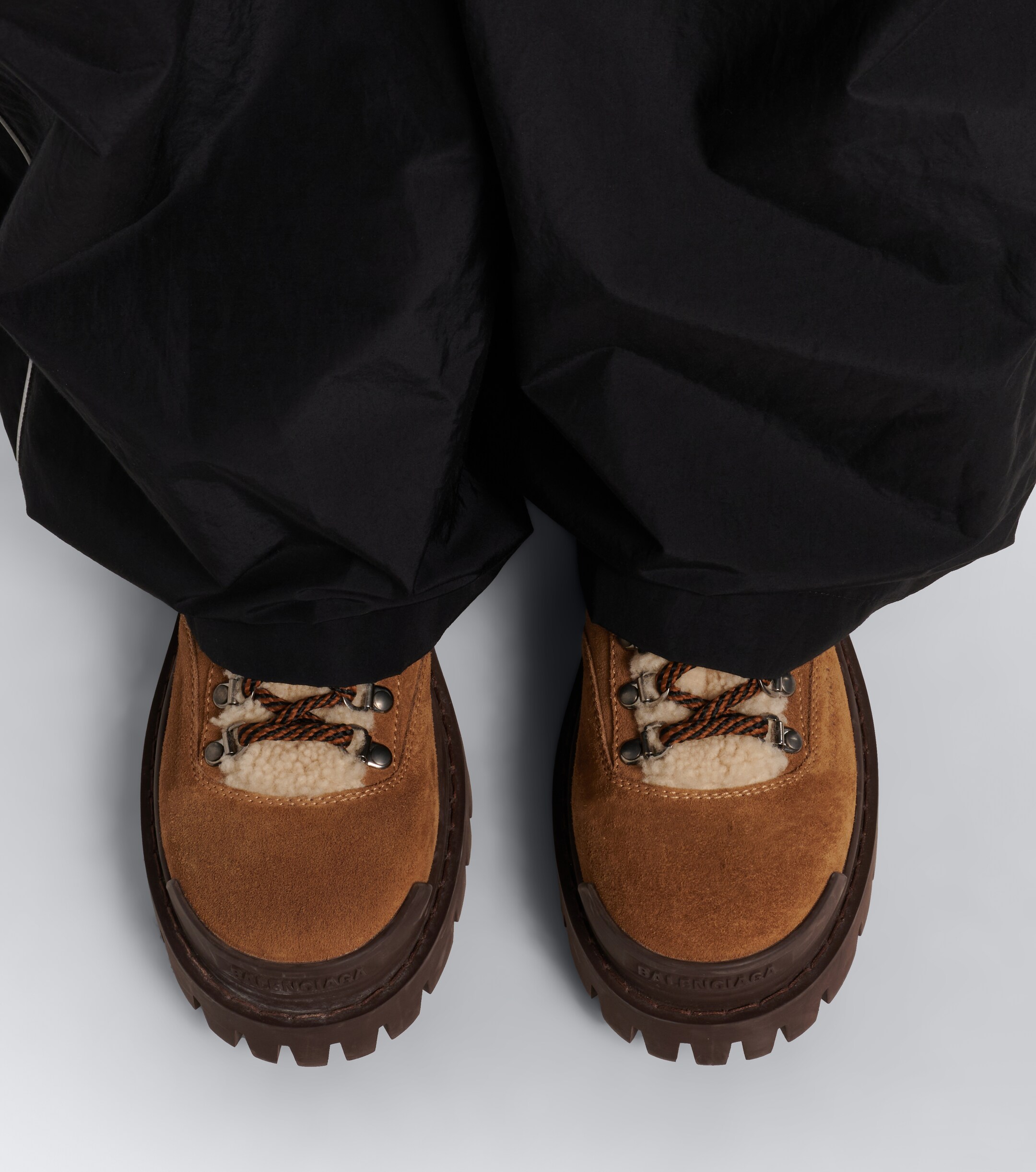 Balenciaga Balenciaga Combat Strike suede lace-up boots