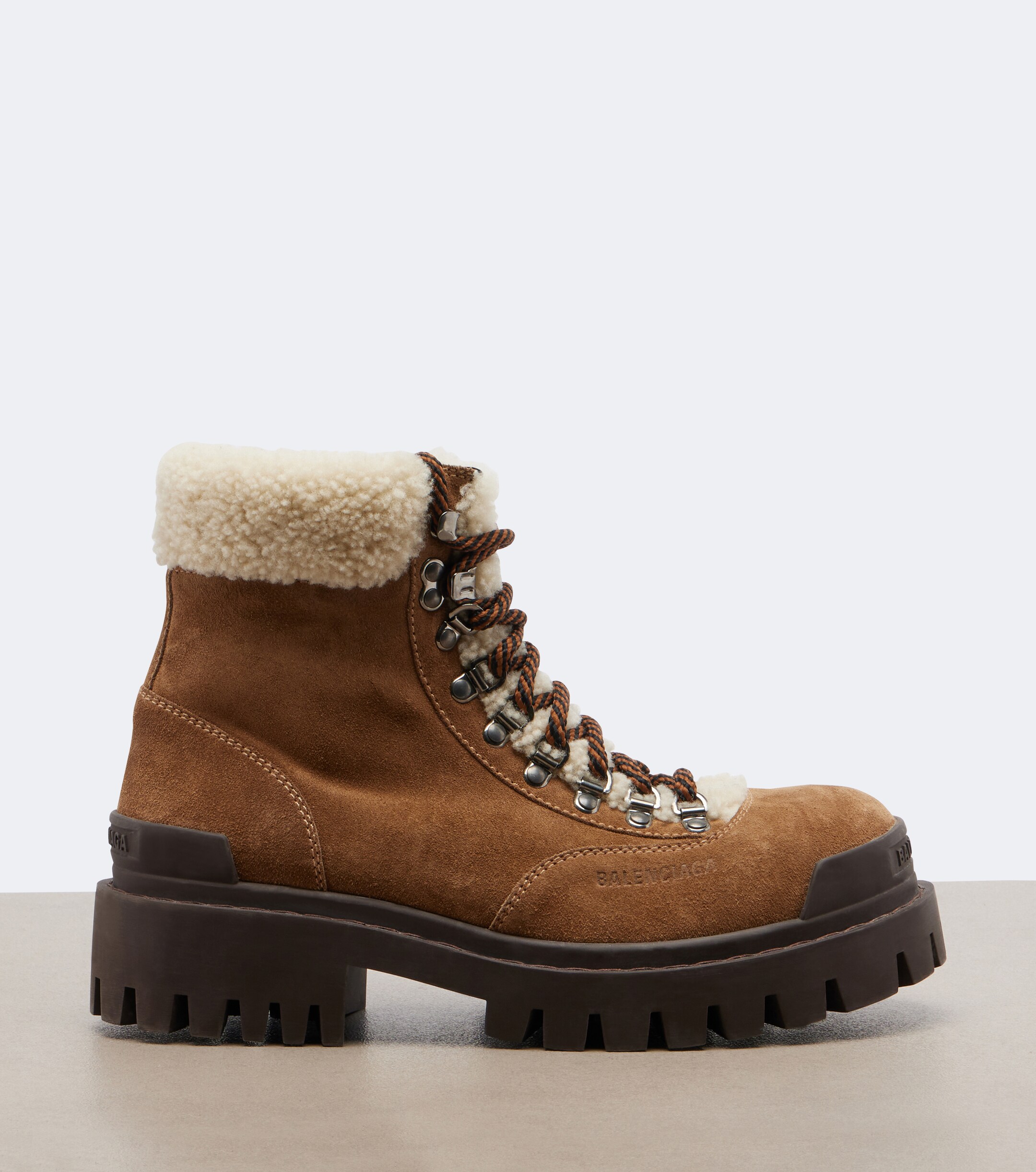 Balenciaga Balenciaga Combat Strike suede lace-up boots