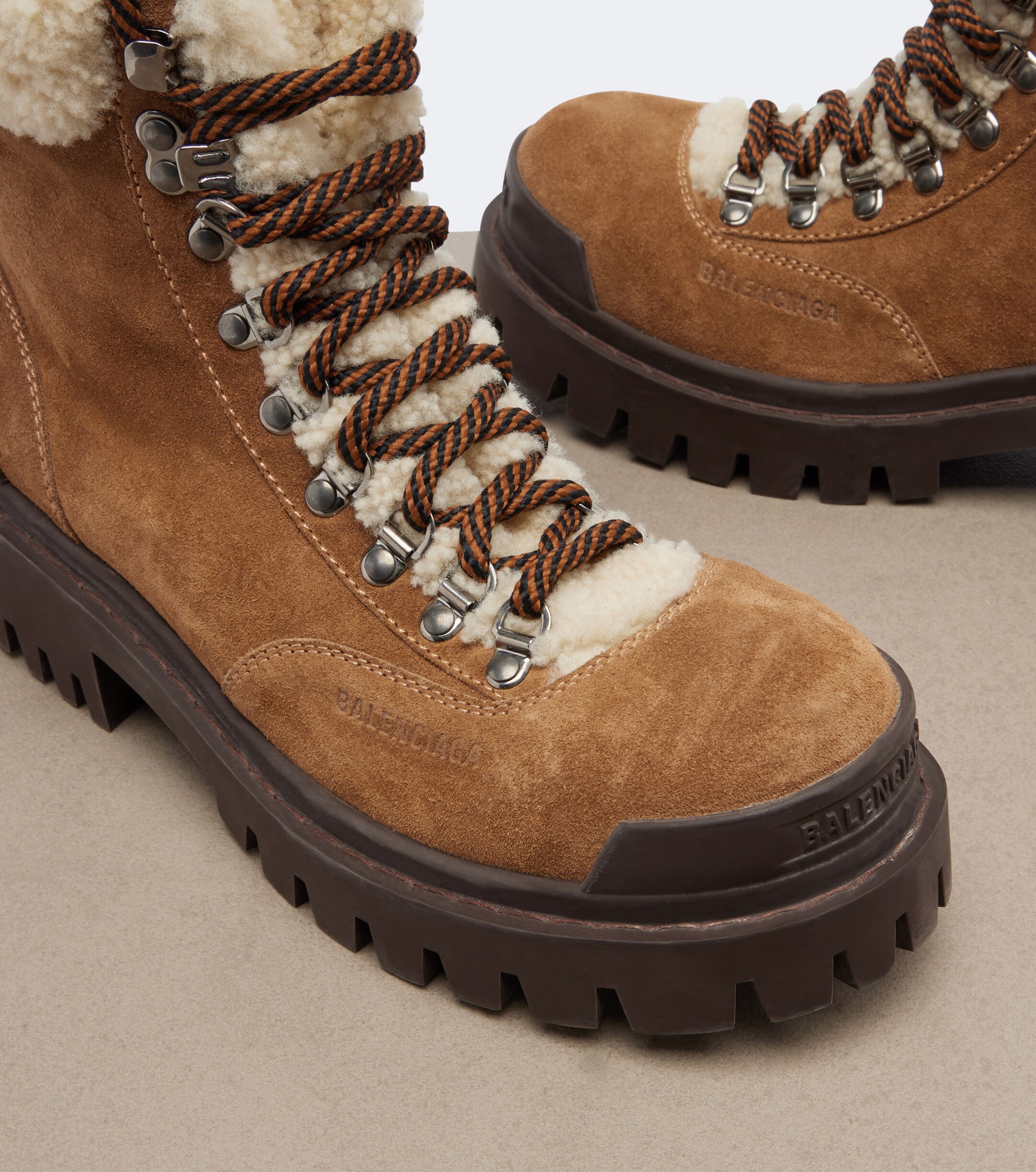 Balenciaga Balenciaga Combat Strike suede lace-up boots