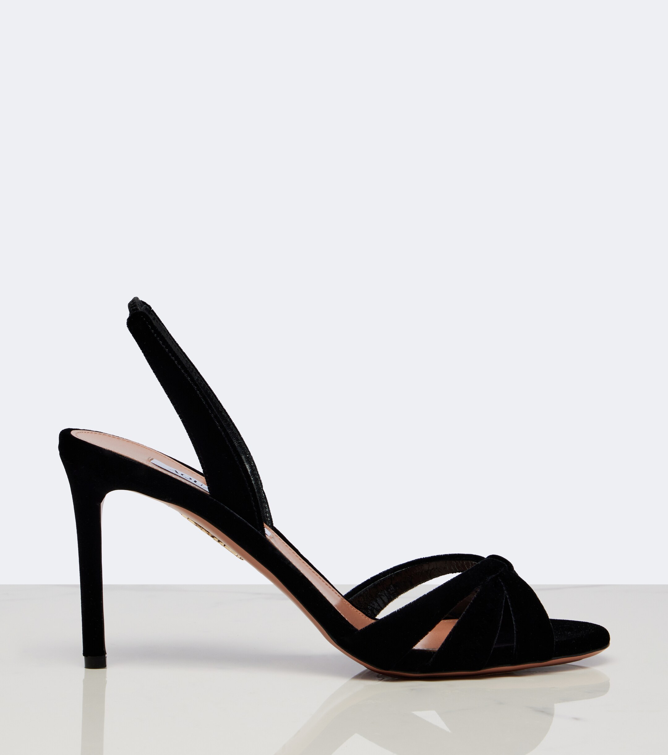 AQUAZZURA Aquazzura Tati velvet slingback sandals