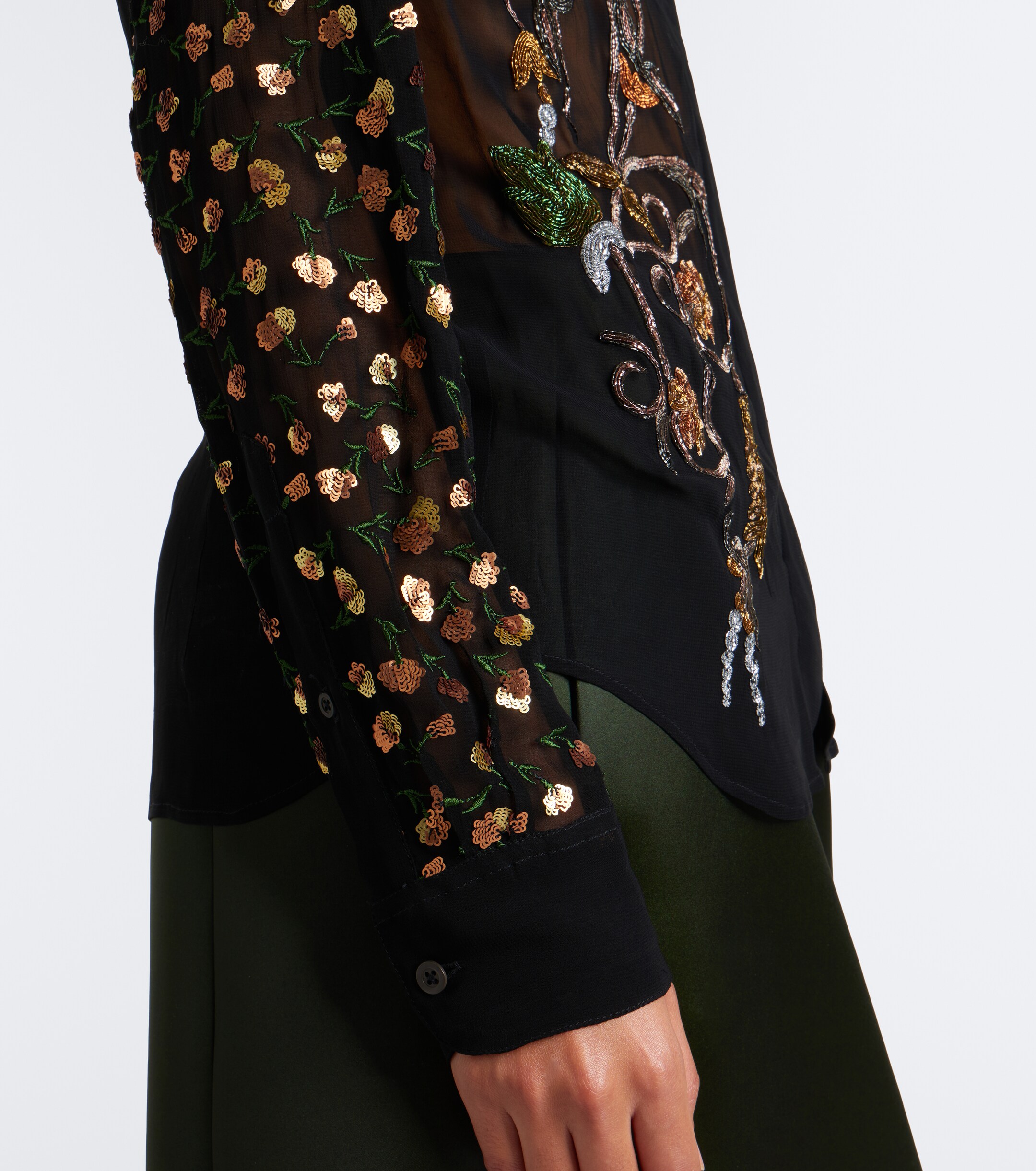Dries Van Noten Dries Van Noten Embellished sheer blouse
