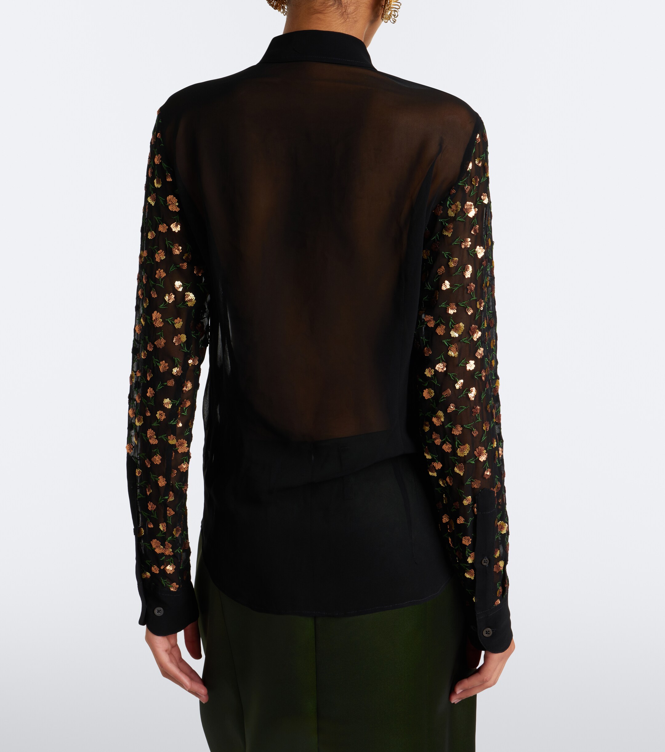 Dries Van Noten Dries Van Noten Embellished sheer blouse