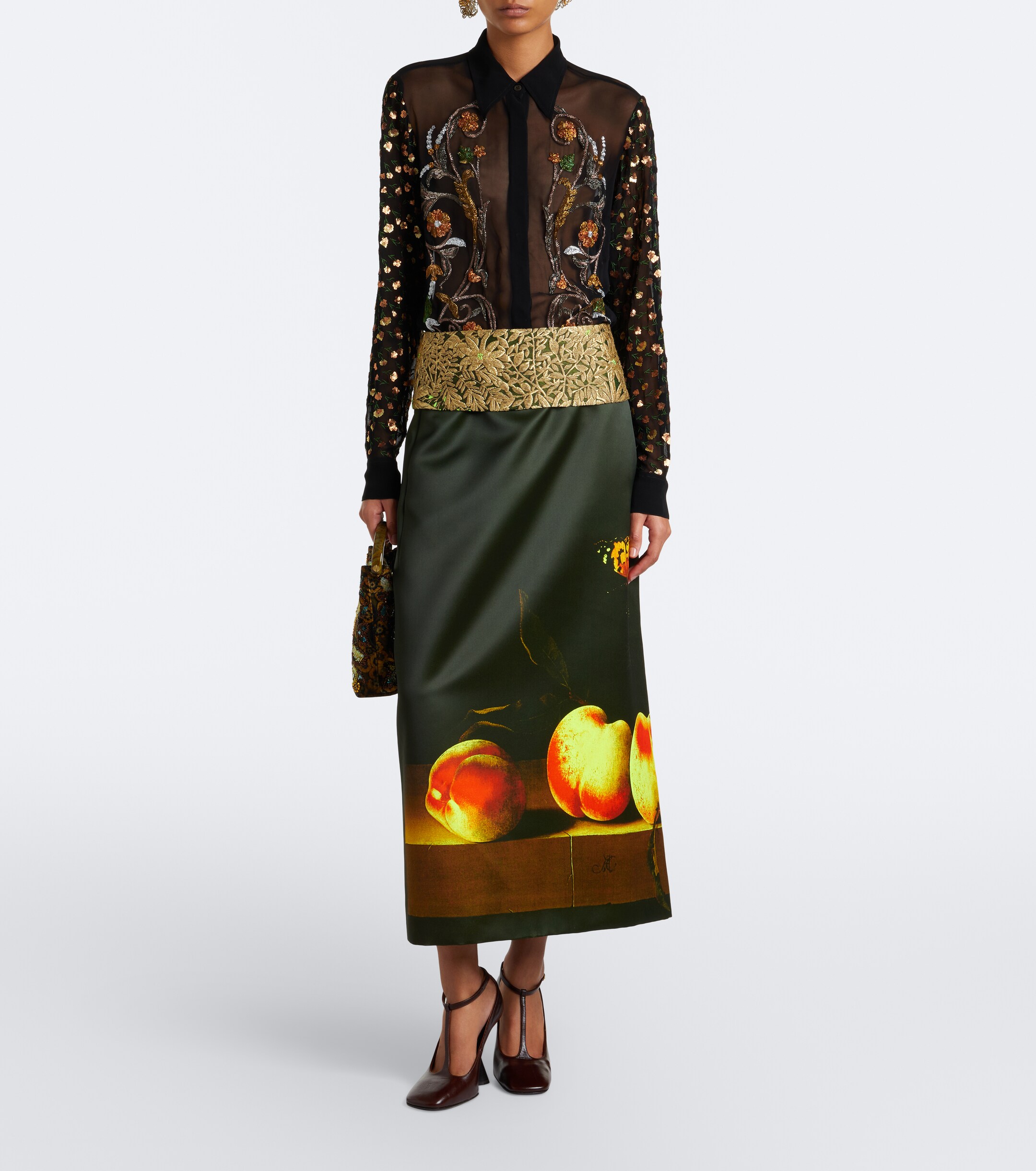 Dries Van Noten Dries Van Noten Embellished sheer blouse