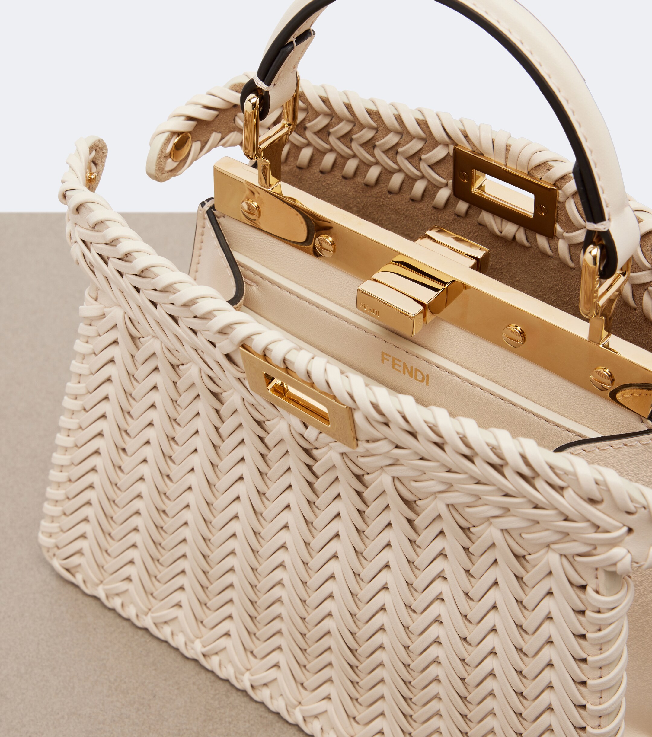 Fendi Fendi Peekaboo Petite leather top-handle bag