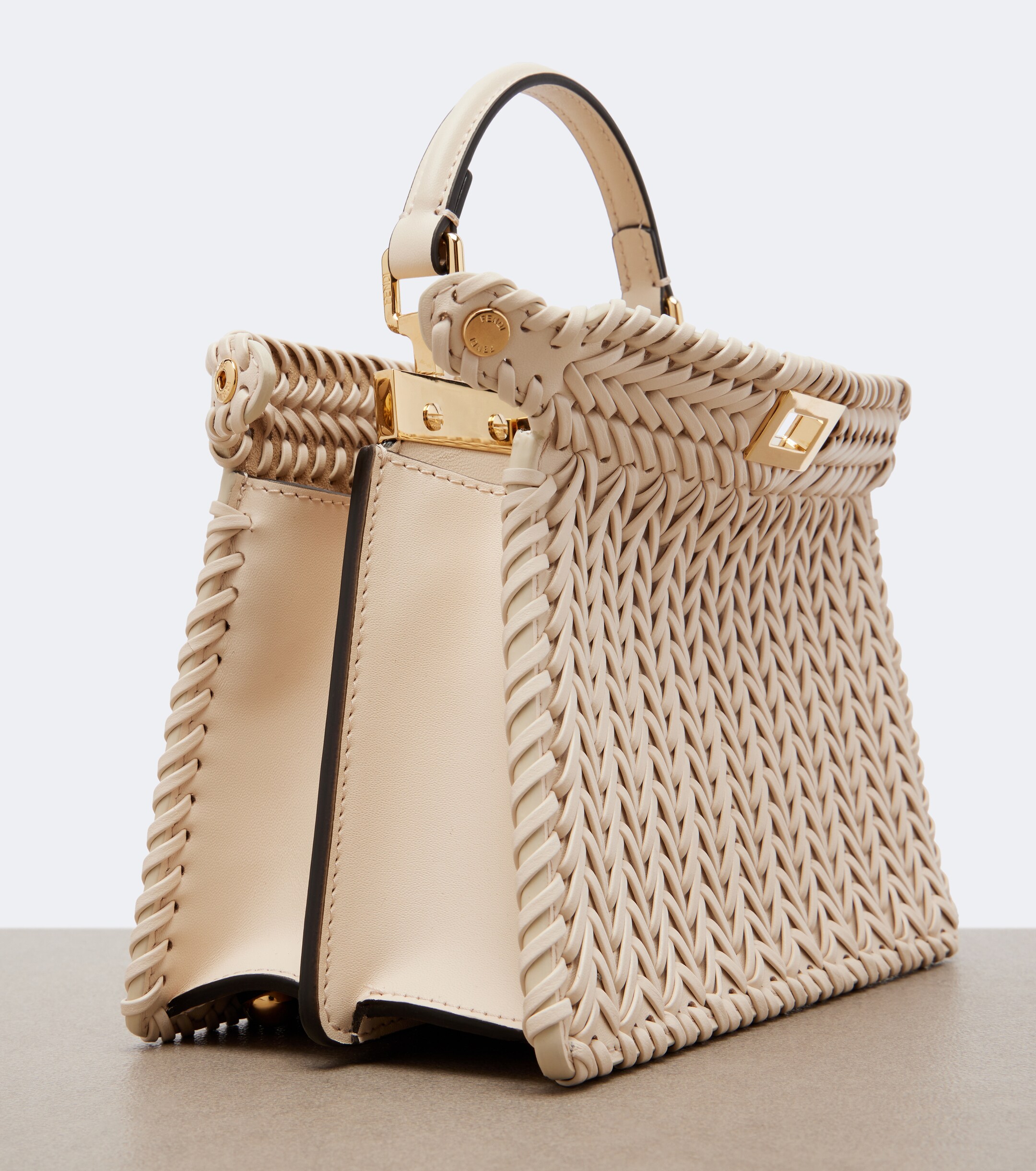Fendi Fendi Peekaboo Petite leather top-handle bag