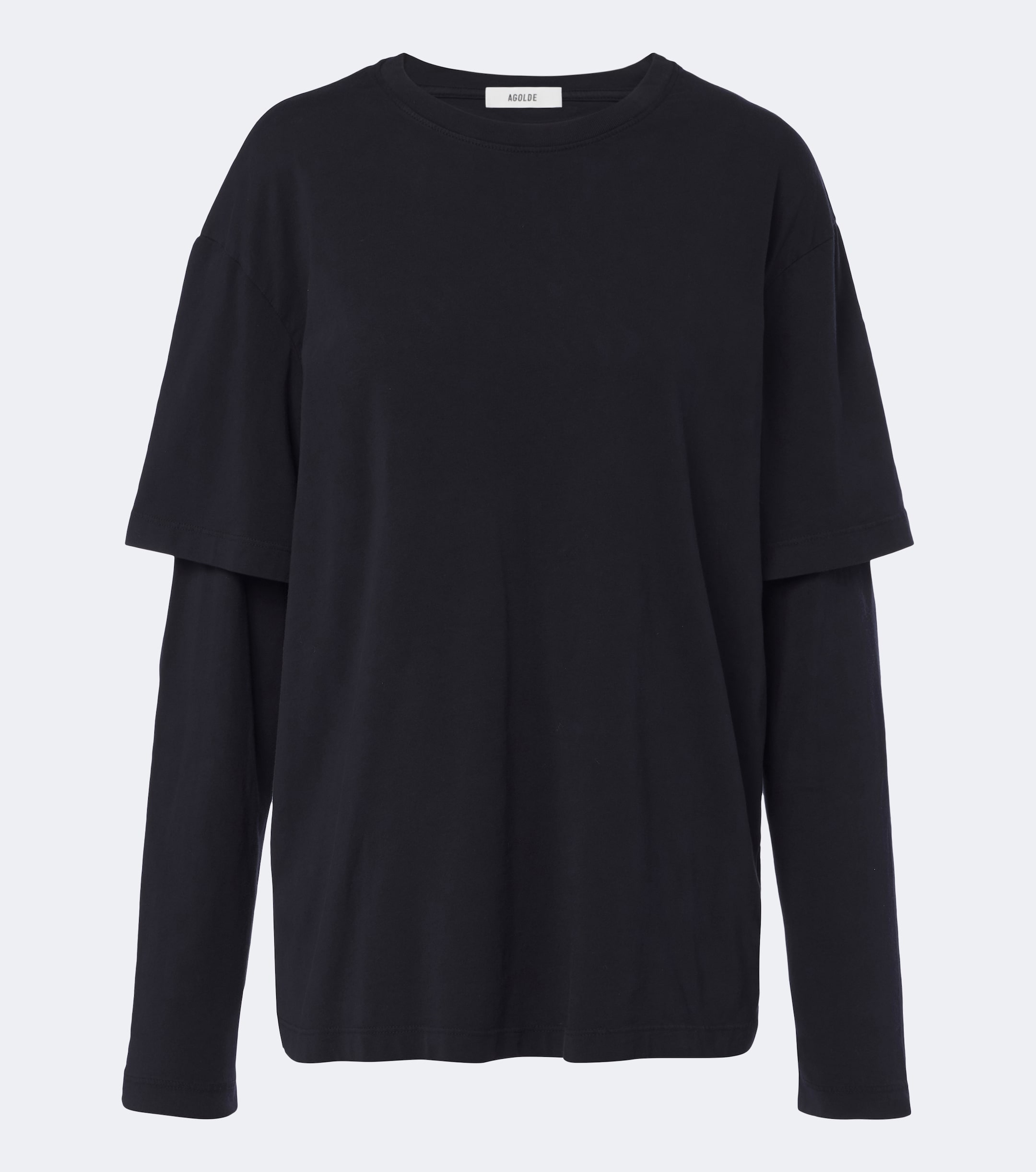 Agolde Agolde Lois layered cotton jersey T-shirt
