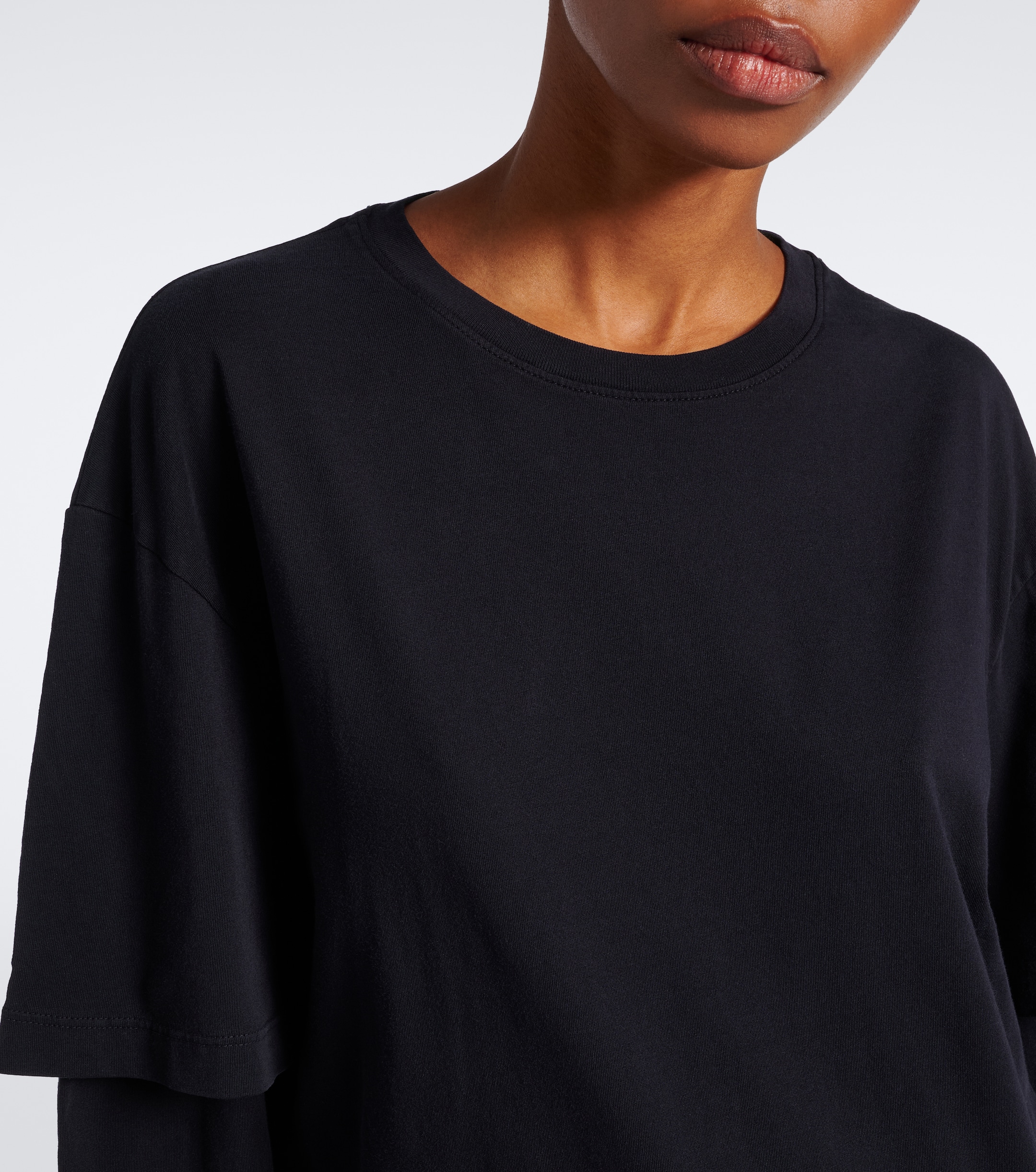 Agolde Agolde Lois layered cotton jersey T-shirt