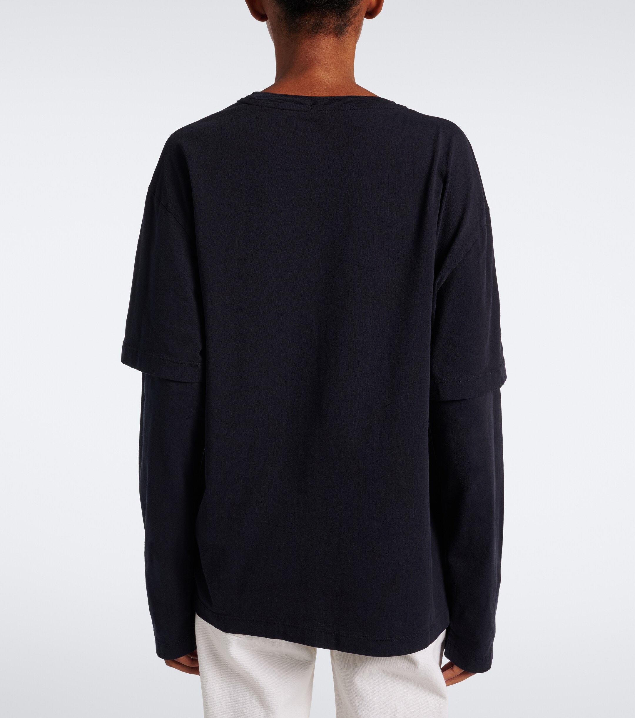 Agolde Agolde Lois layered cotton jersey T-shirt