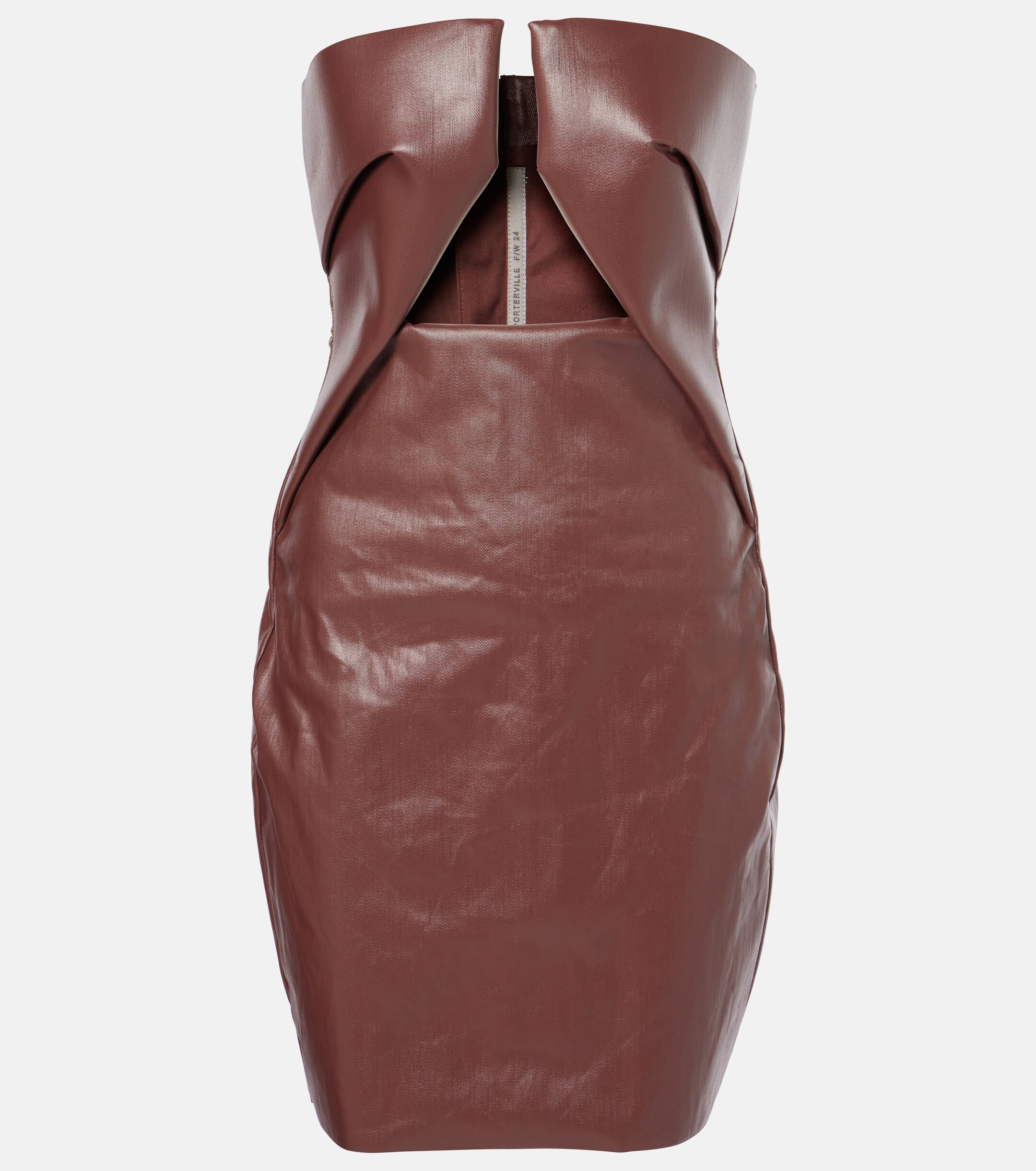 Rick Owens Prong coated denim minidress thumbnail