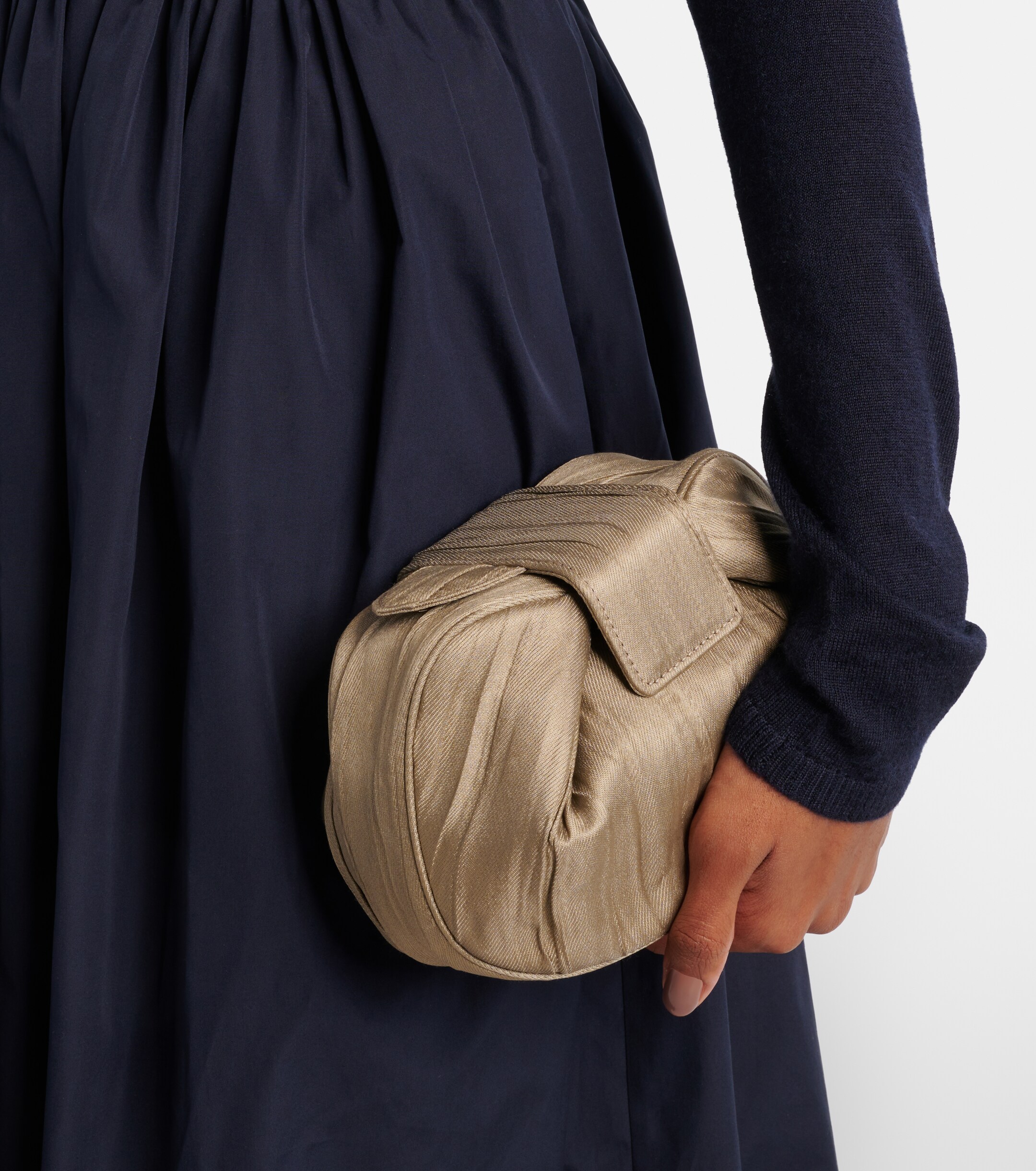 Gabriela Hearst Demi leather clutch