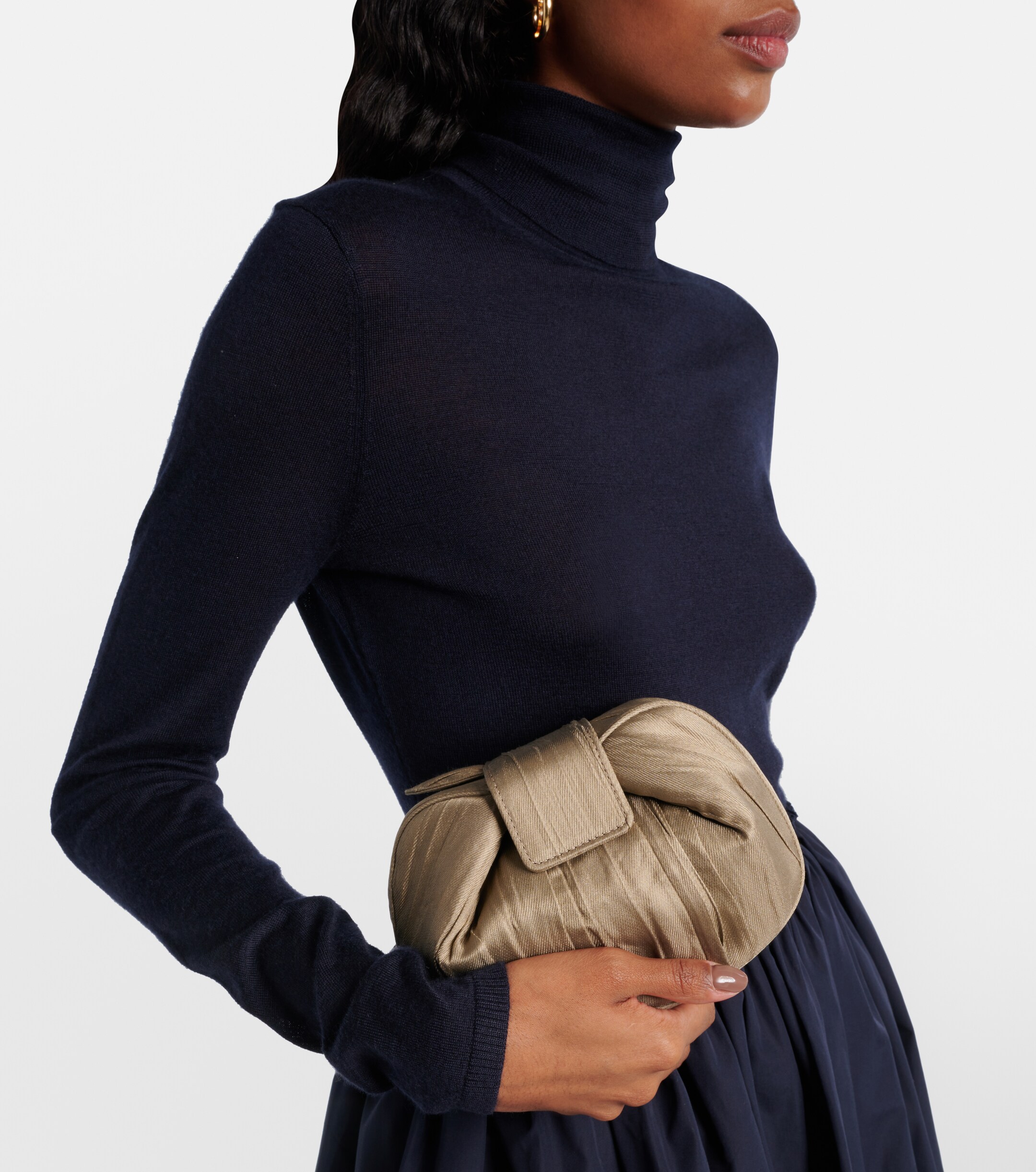 Gabriela Hearst Demi leather clutch