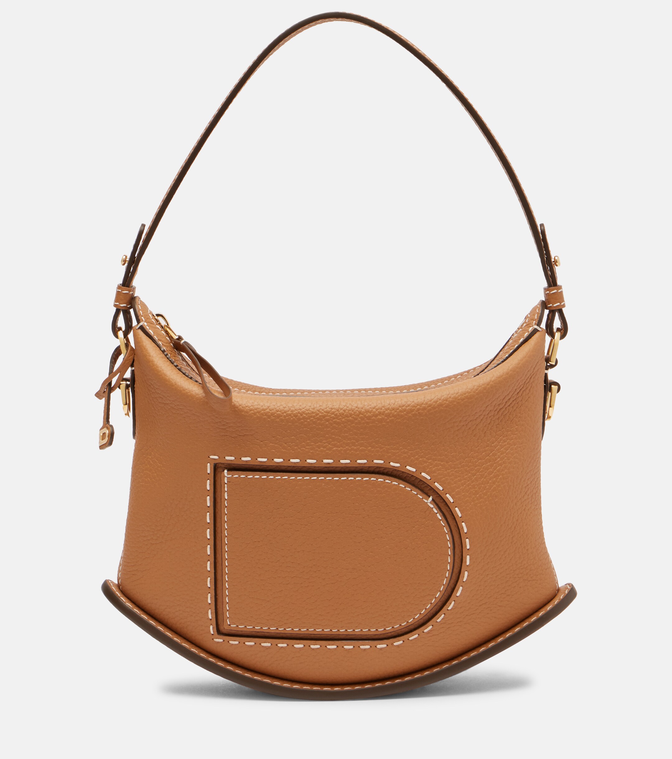 Delvaux Pin Swing Surpiqué leather shoulder bag