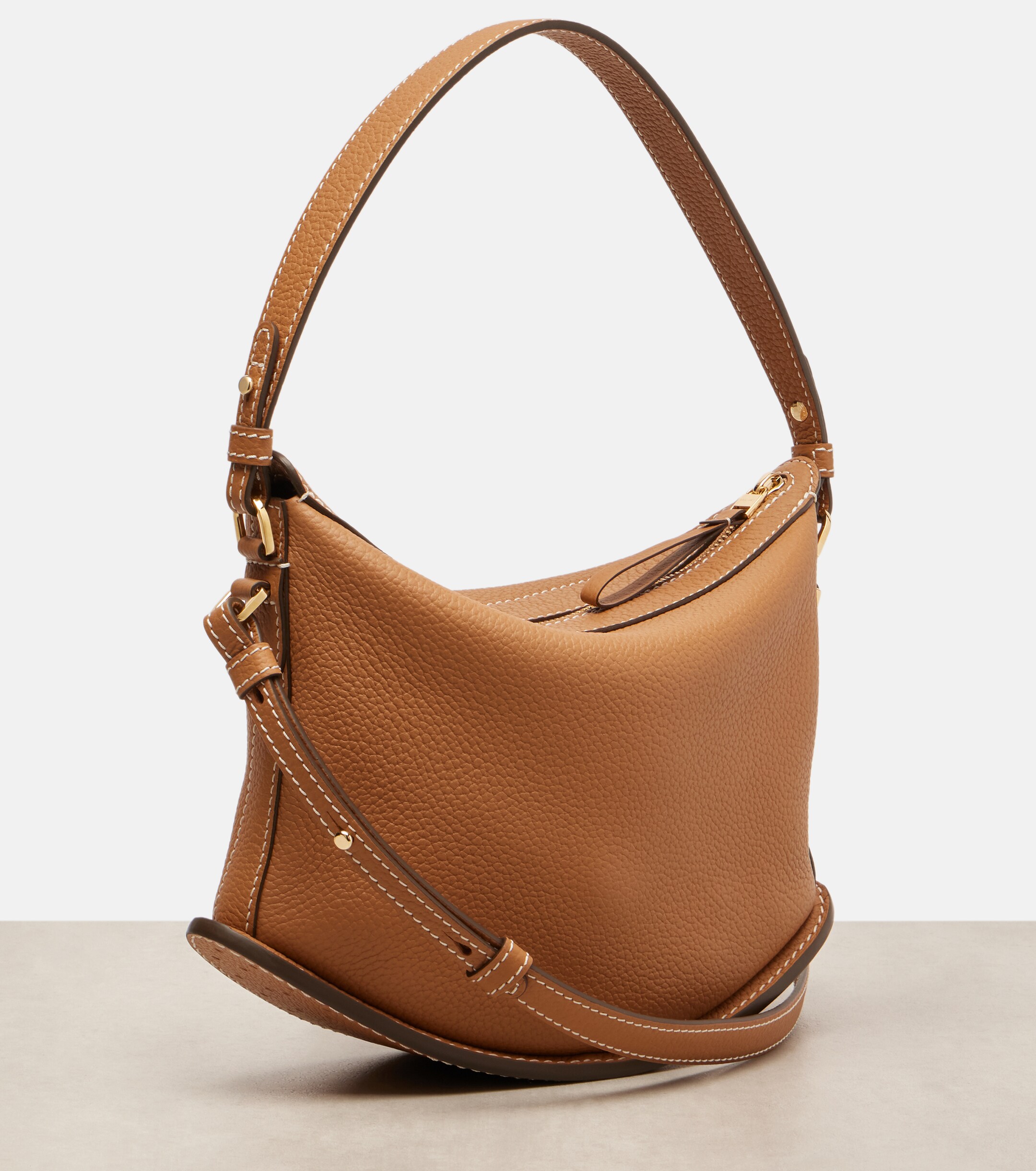 Delvaux Pin Swing Surpiqué leather shoulder bag thumbnail