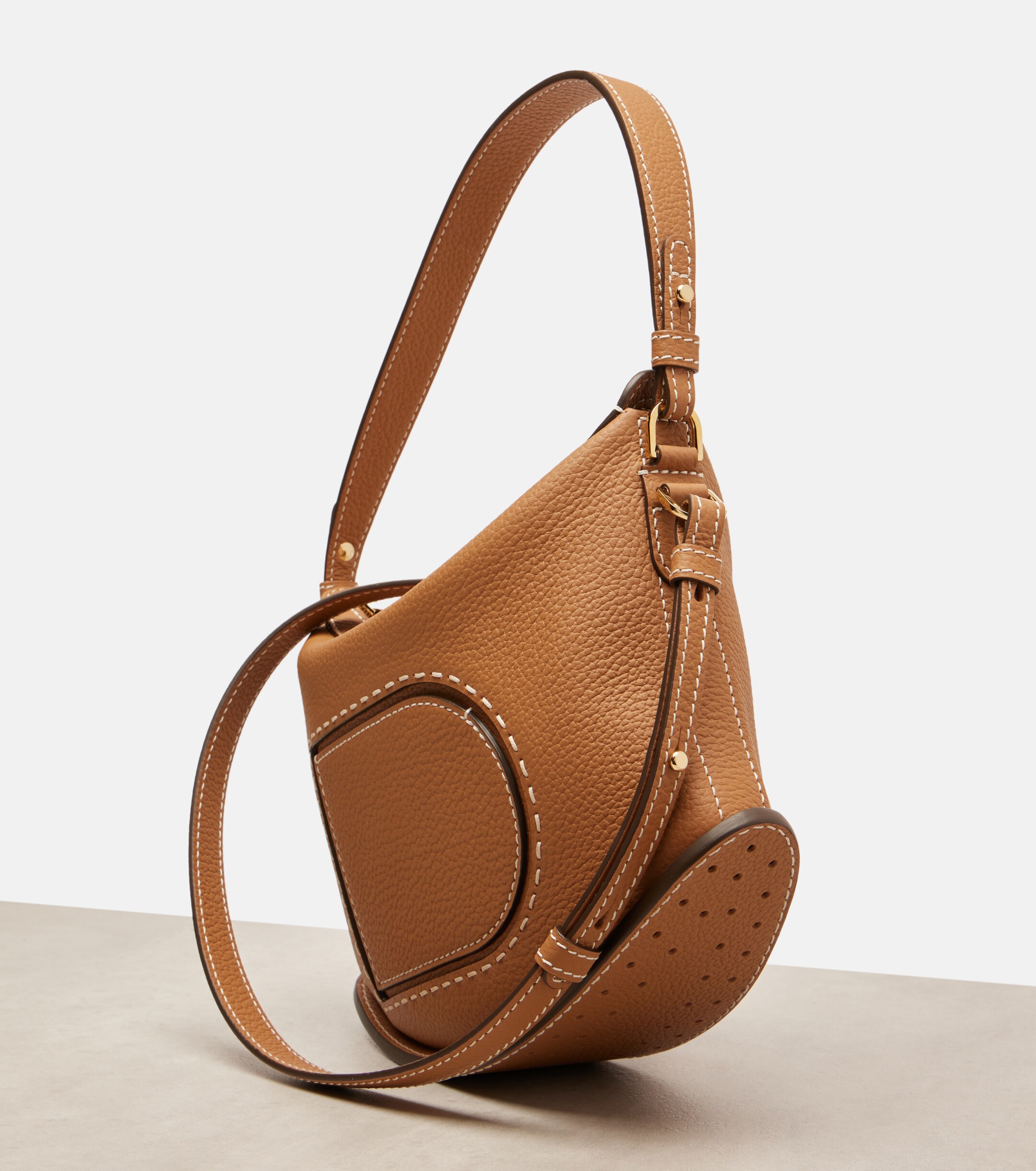 Delvaux Pin Swing Surpiqué leather shoulder bag thumbnail