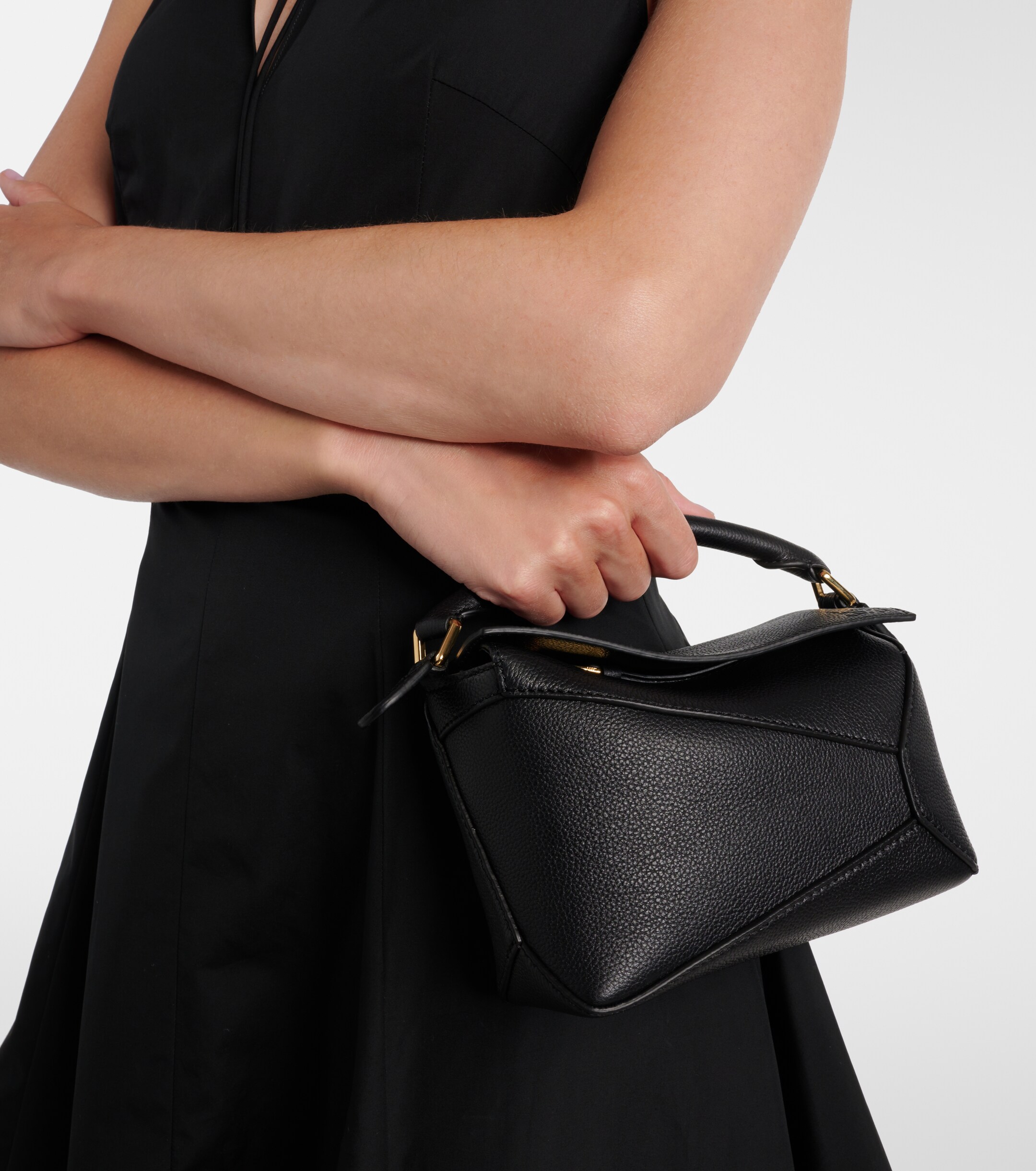Loewe Puzzle Edge Mini leather top-handle bag