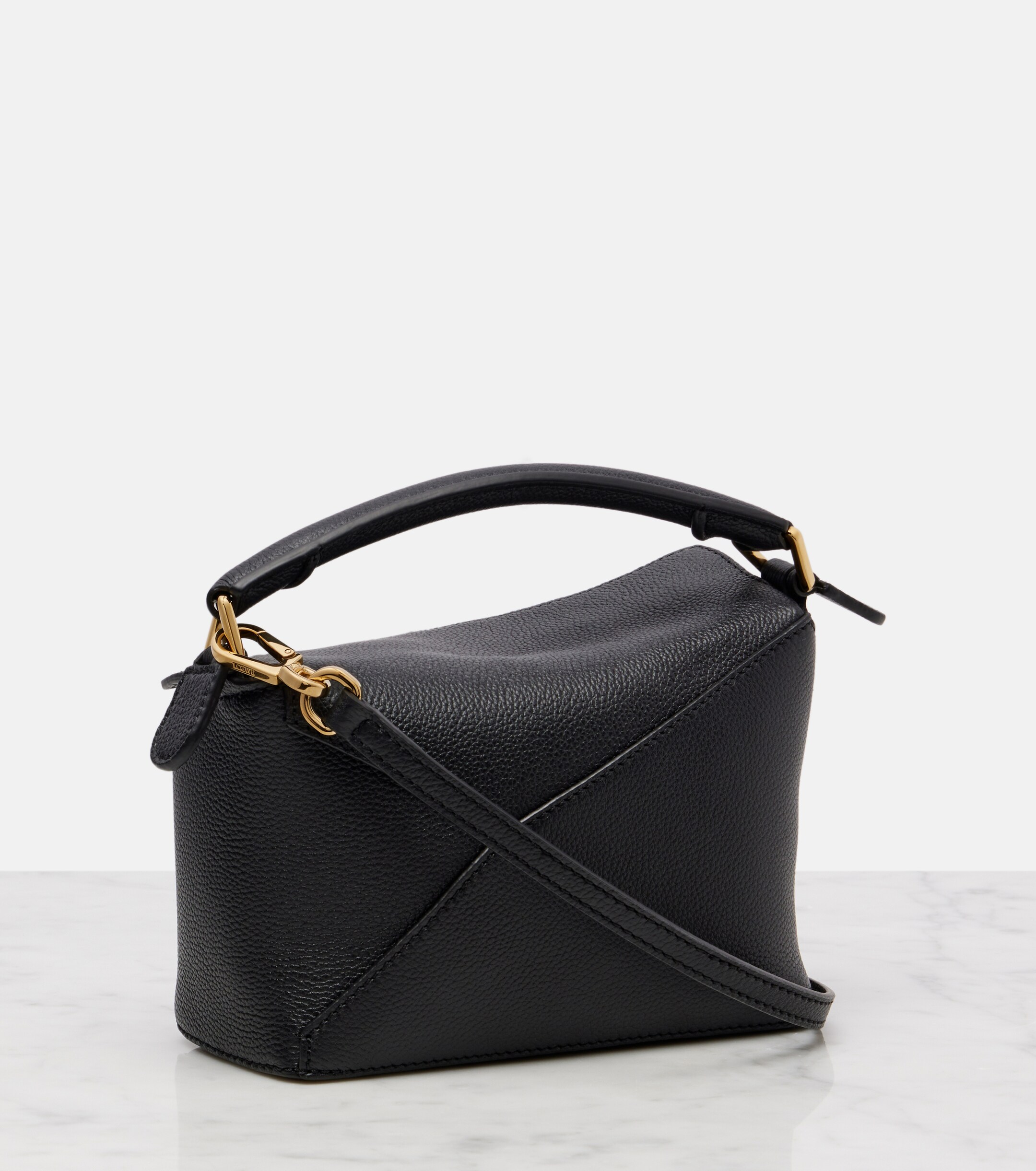 Loewe Puzzle Edge Mini leather top-handle bag