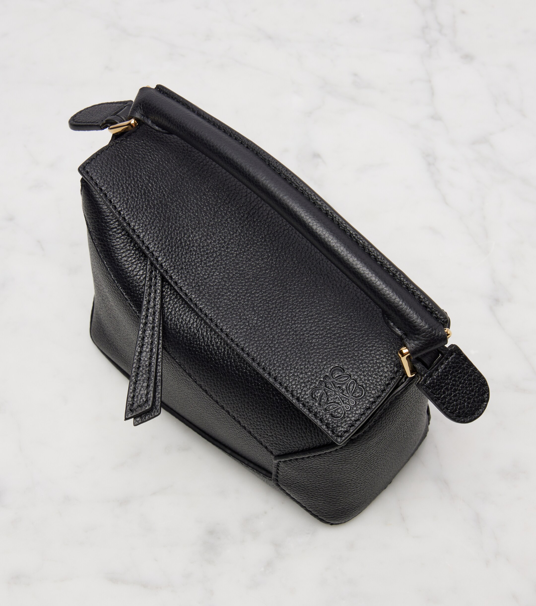Loewe Puzzle Edge Mini leather top-handle bag