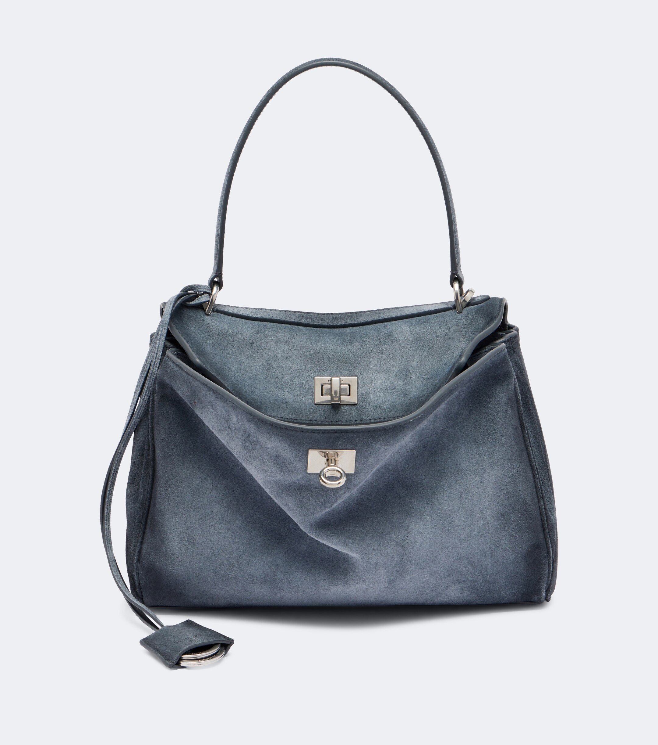 Balenciaga Rodeo Small suede top-handle bag