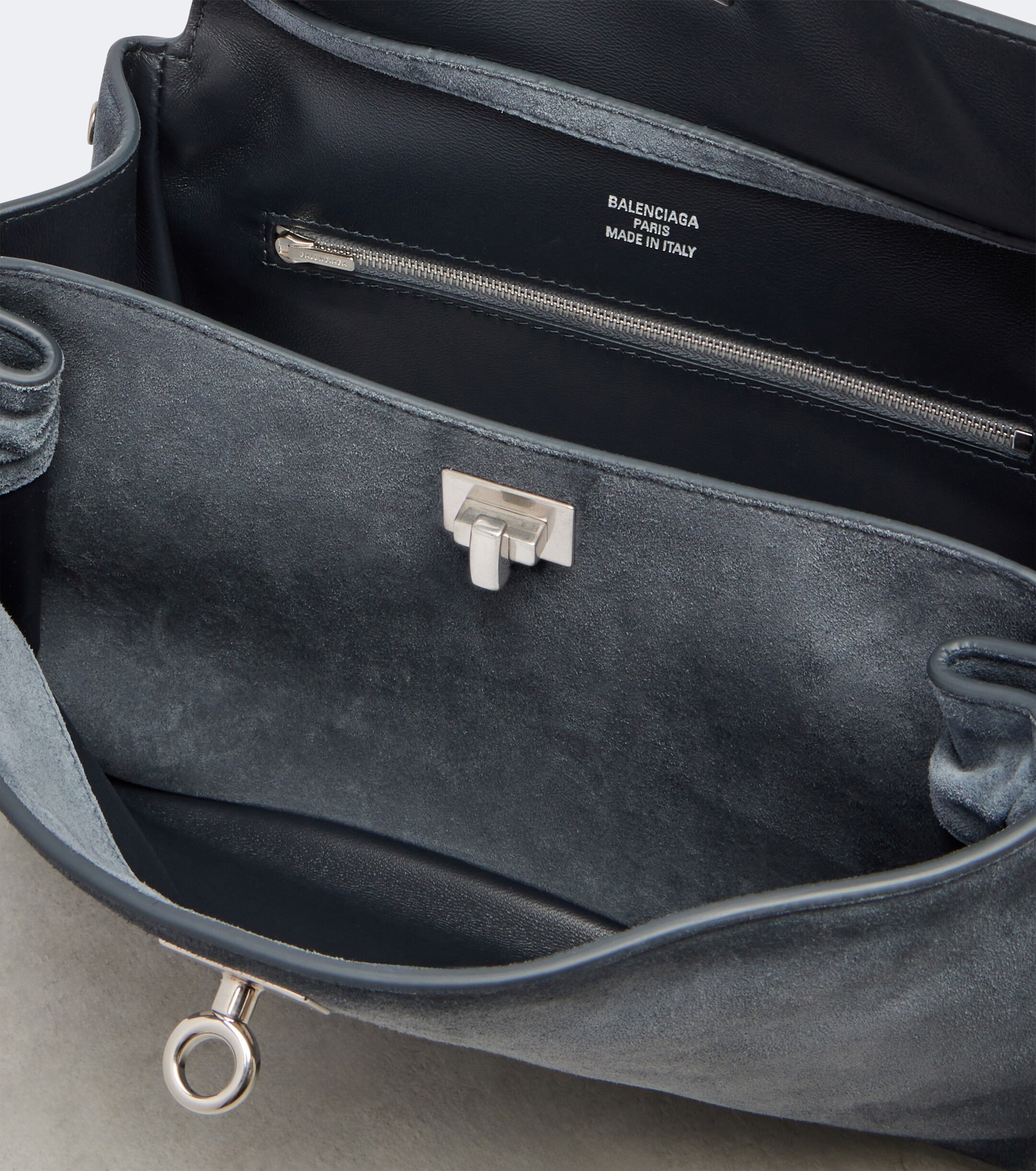 Balenciaga Rodeo Small suede top-handle bag