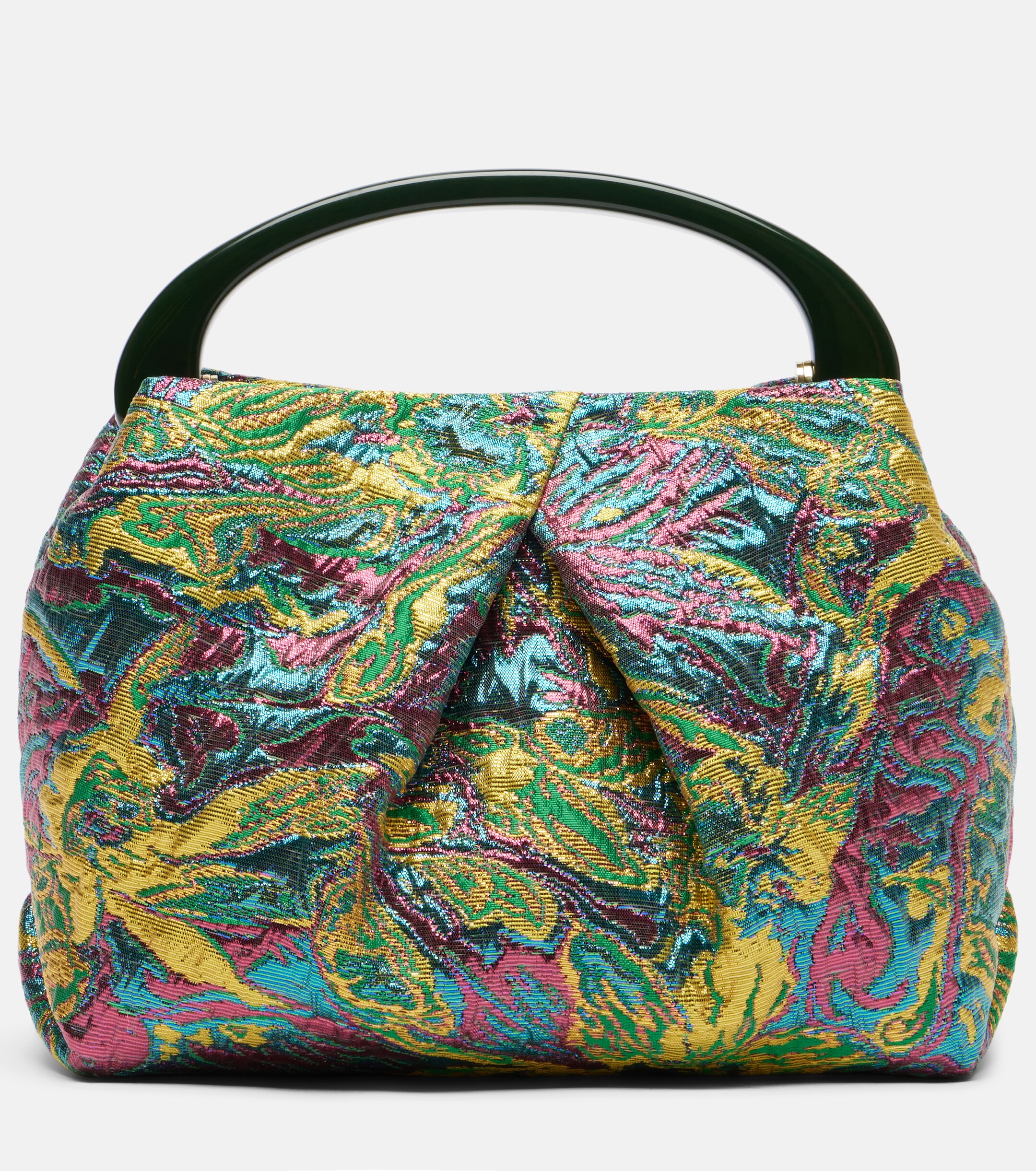 Dries Van Noten Crisp Small jacquard top-handle bag