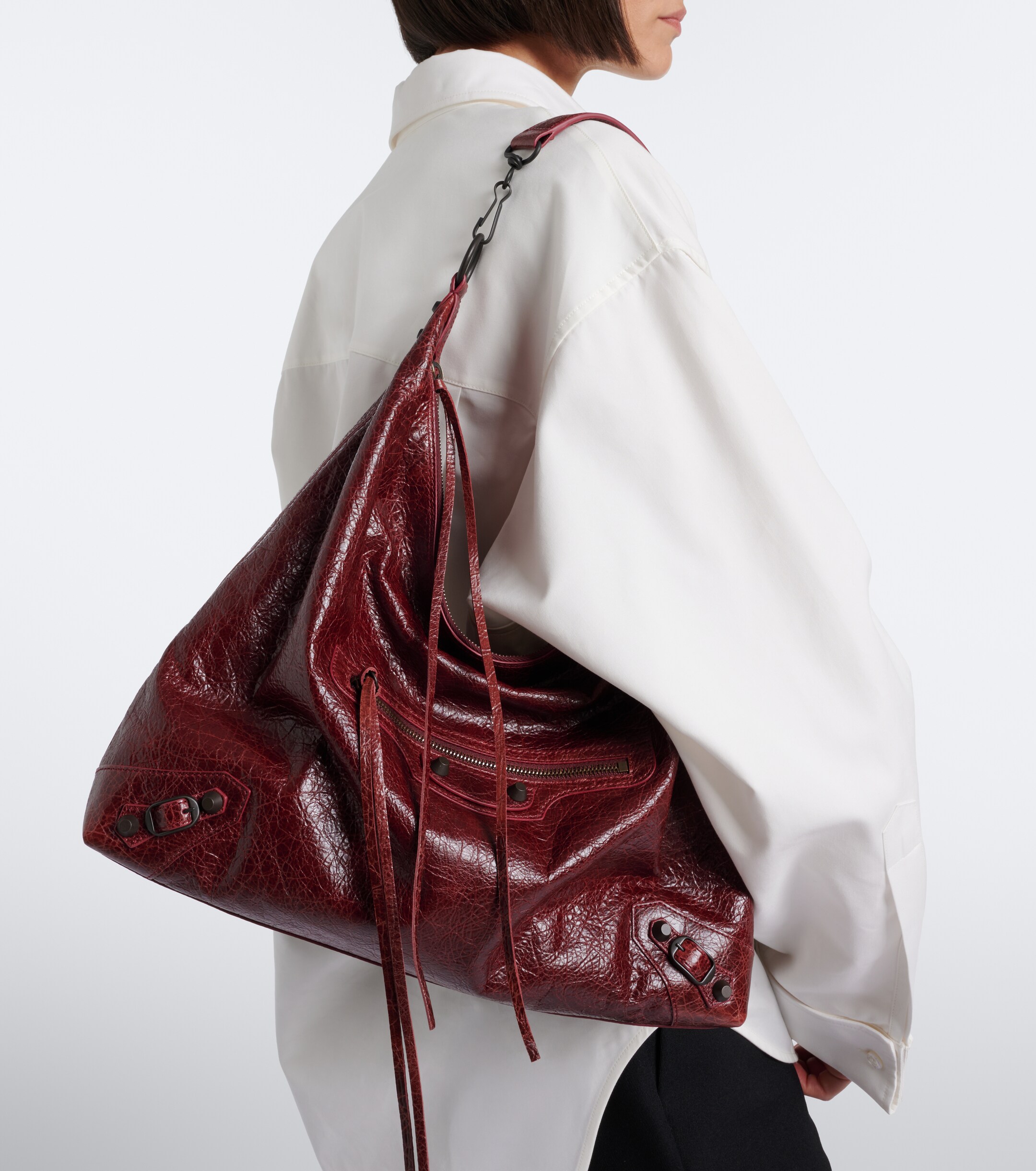 Balenciaga Le City Medium leather shoulder bag