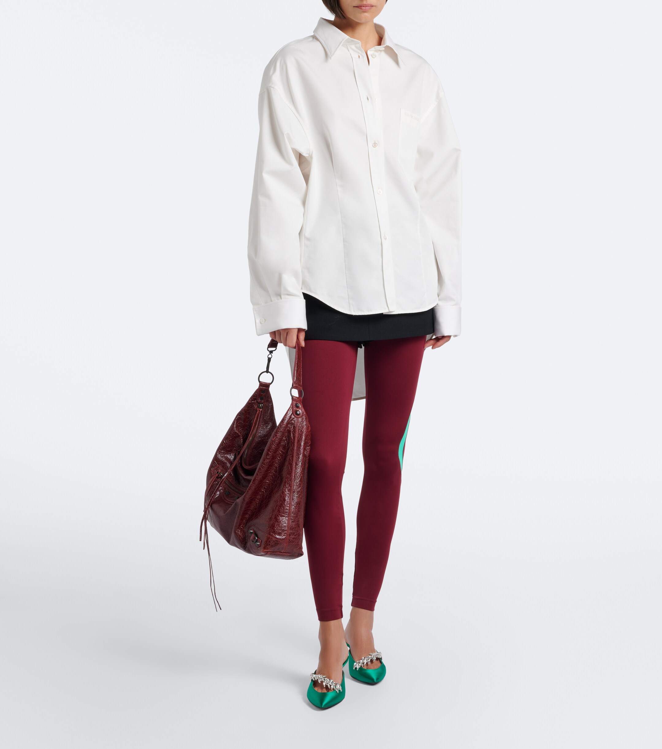 Balenciaga Le City Medium leather shoulder bag
