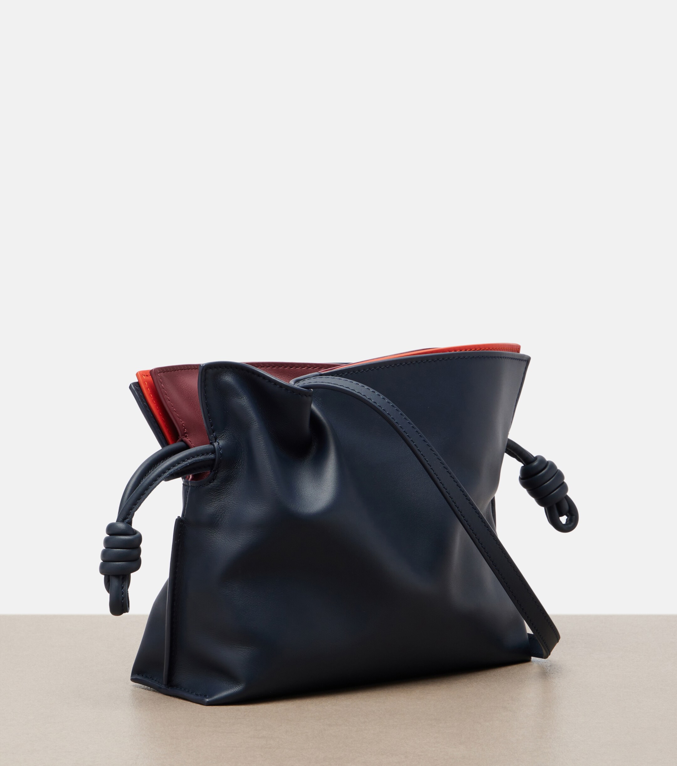 Loewe Flamenco Mini layered leather clutch