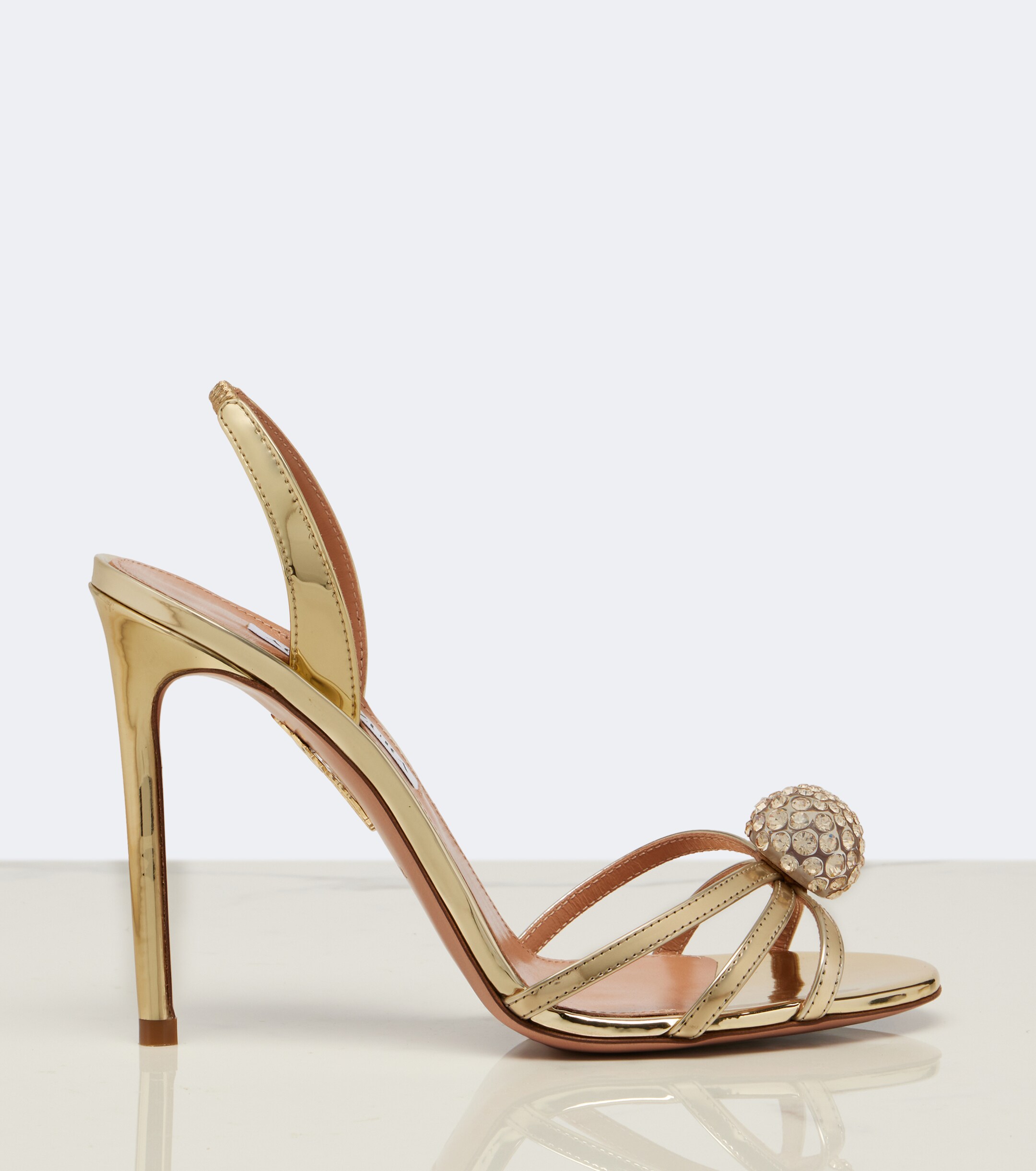 AQUAZZURA Aquazzura Crystal Bubble slingback sandals