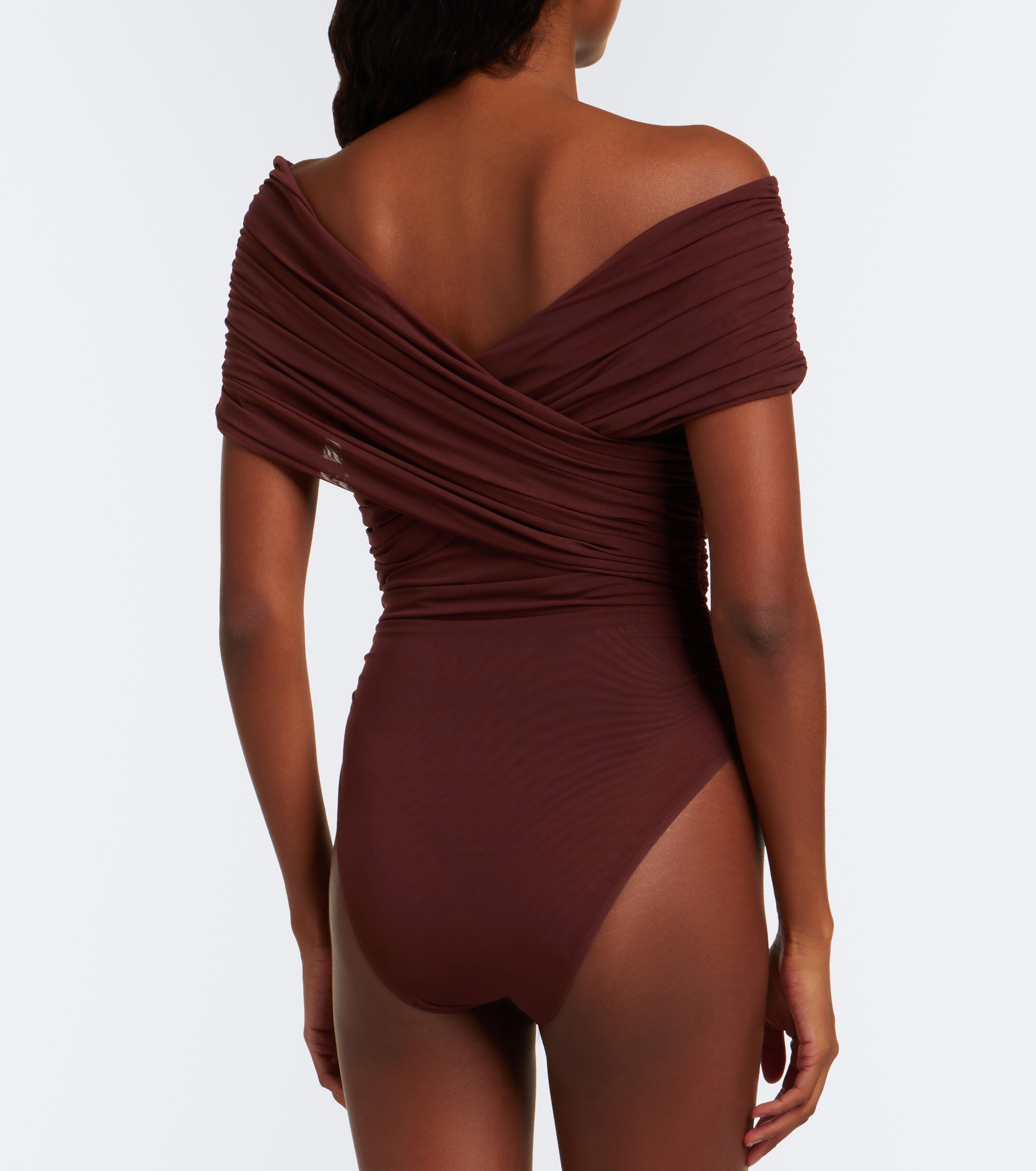 SIR. SIR Off-shoulder mesh bodysuit