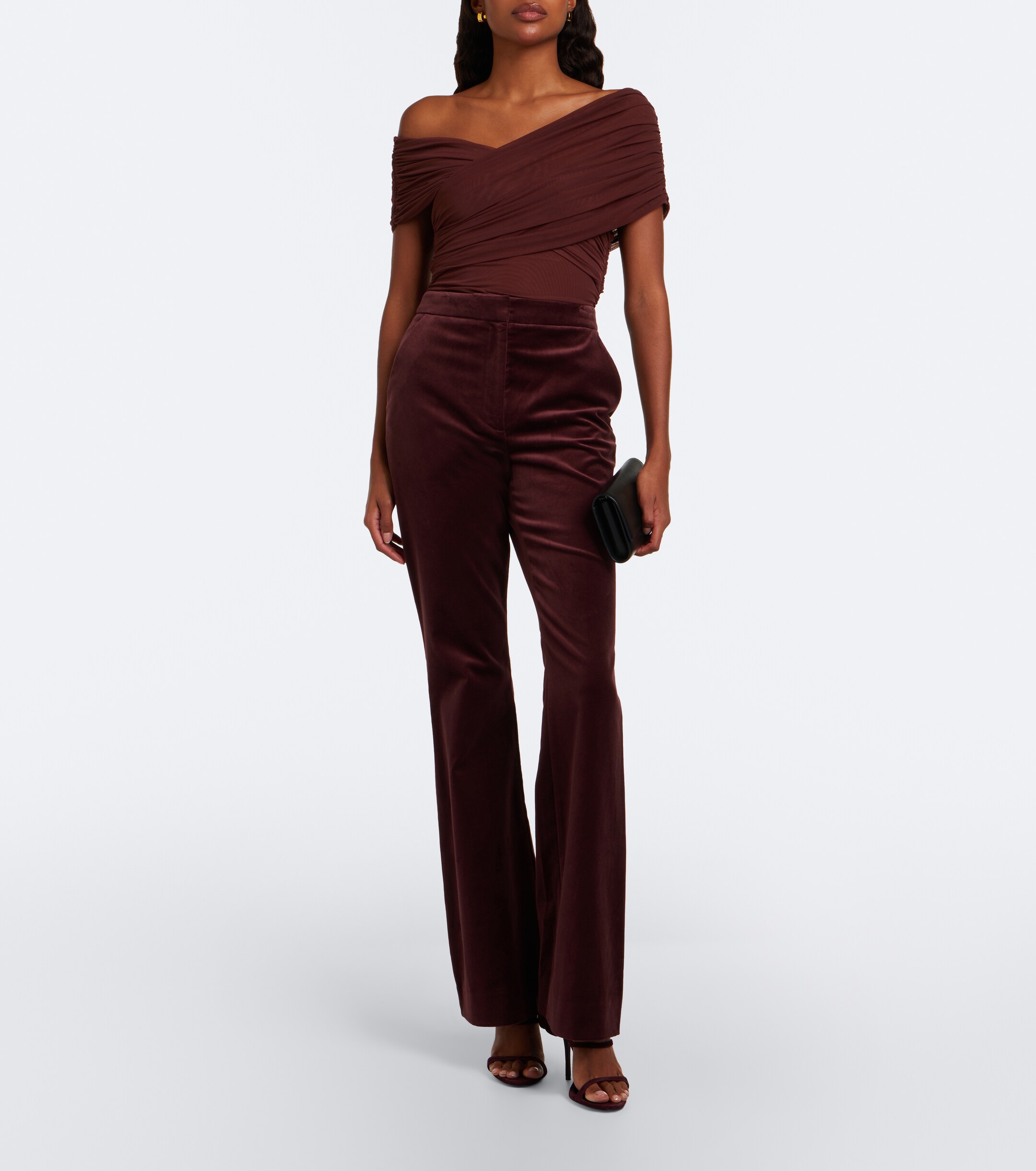 SIR. SIR Off-shoulder mesh bodysuit