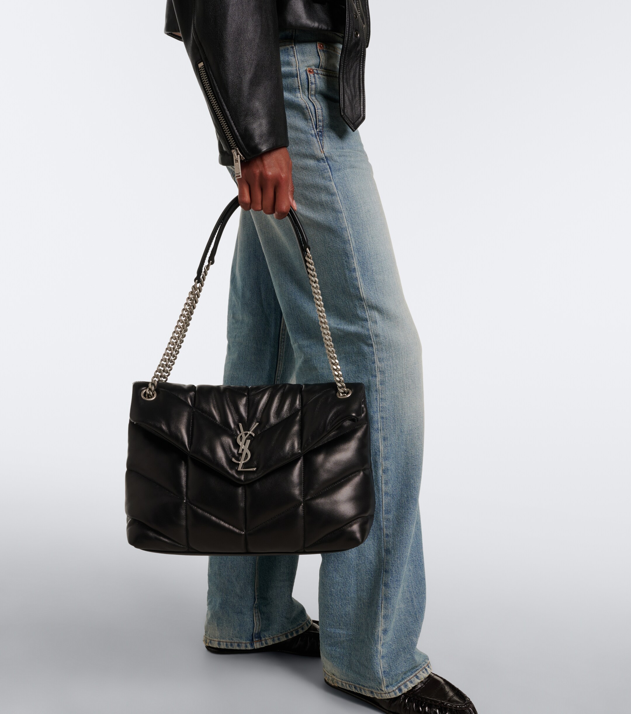 Saint Laurent Puffer Medium leather shoulder bag