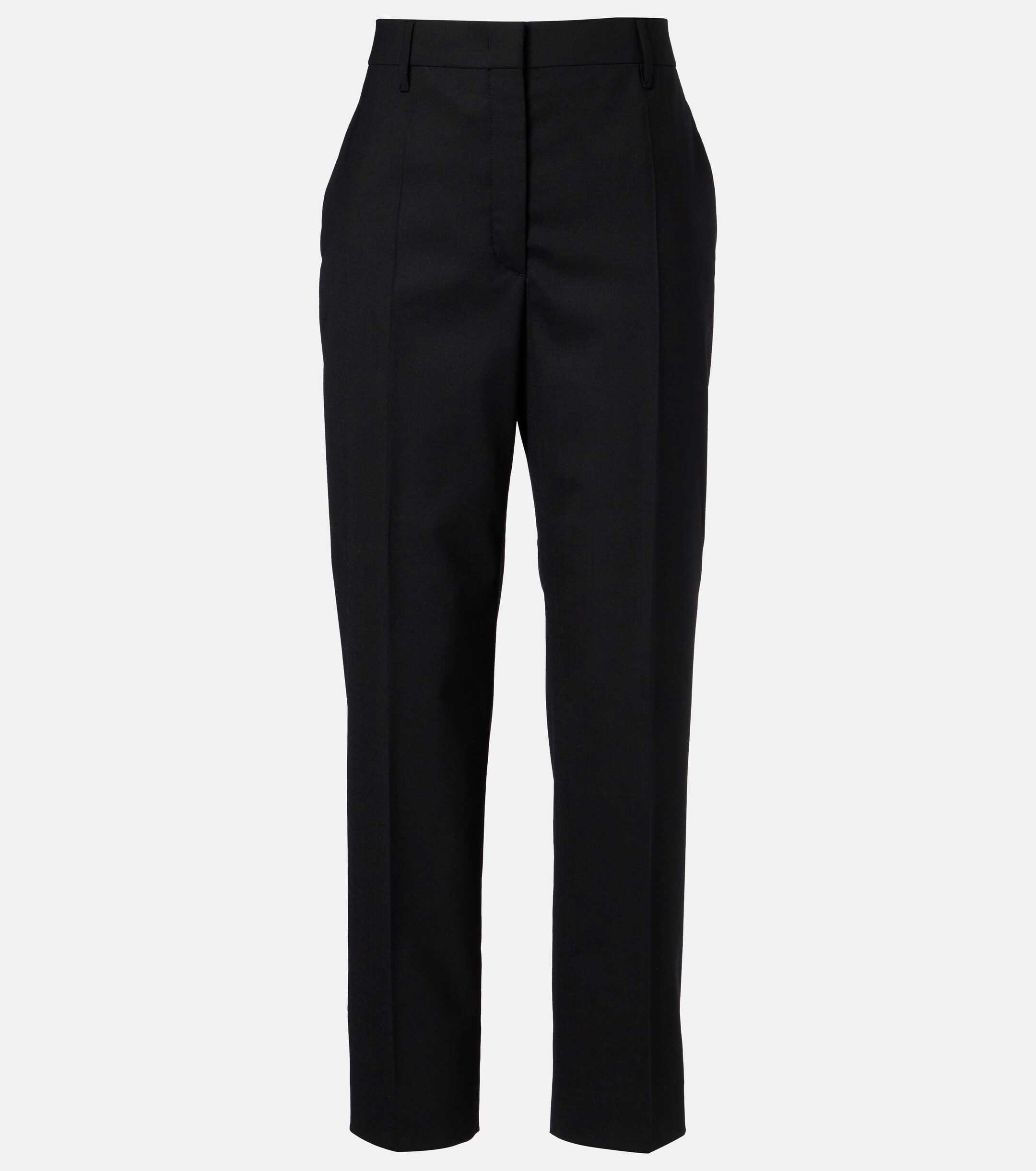 Prada - High-rise wool straight pants | Plush