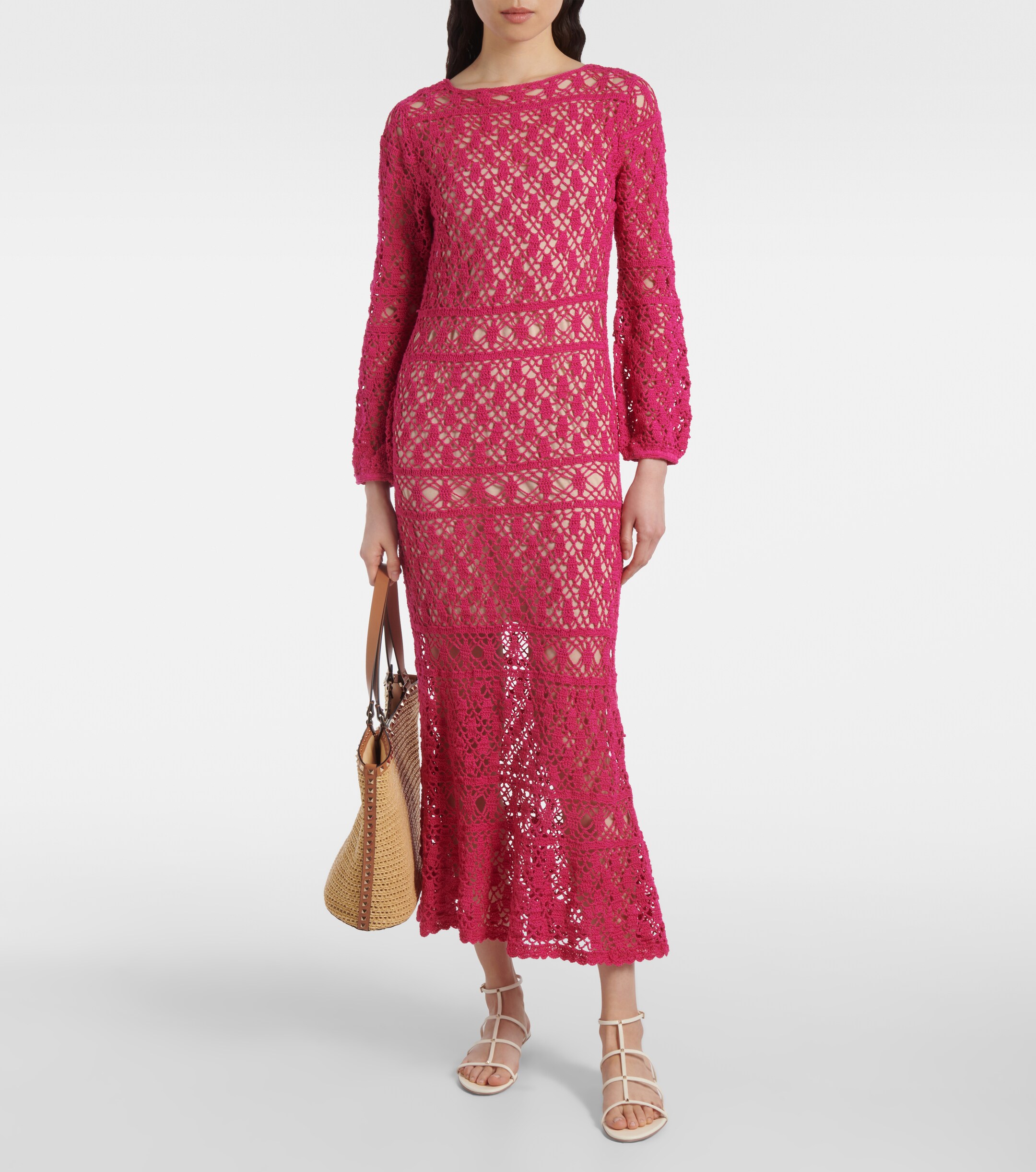 Anna Kosturova Anna Kosturova Jennifer cotton crochet maxi dress