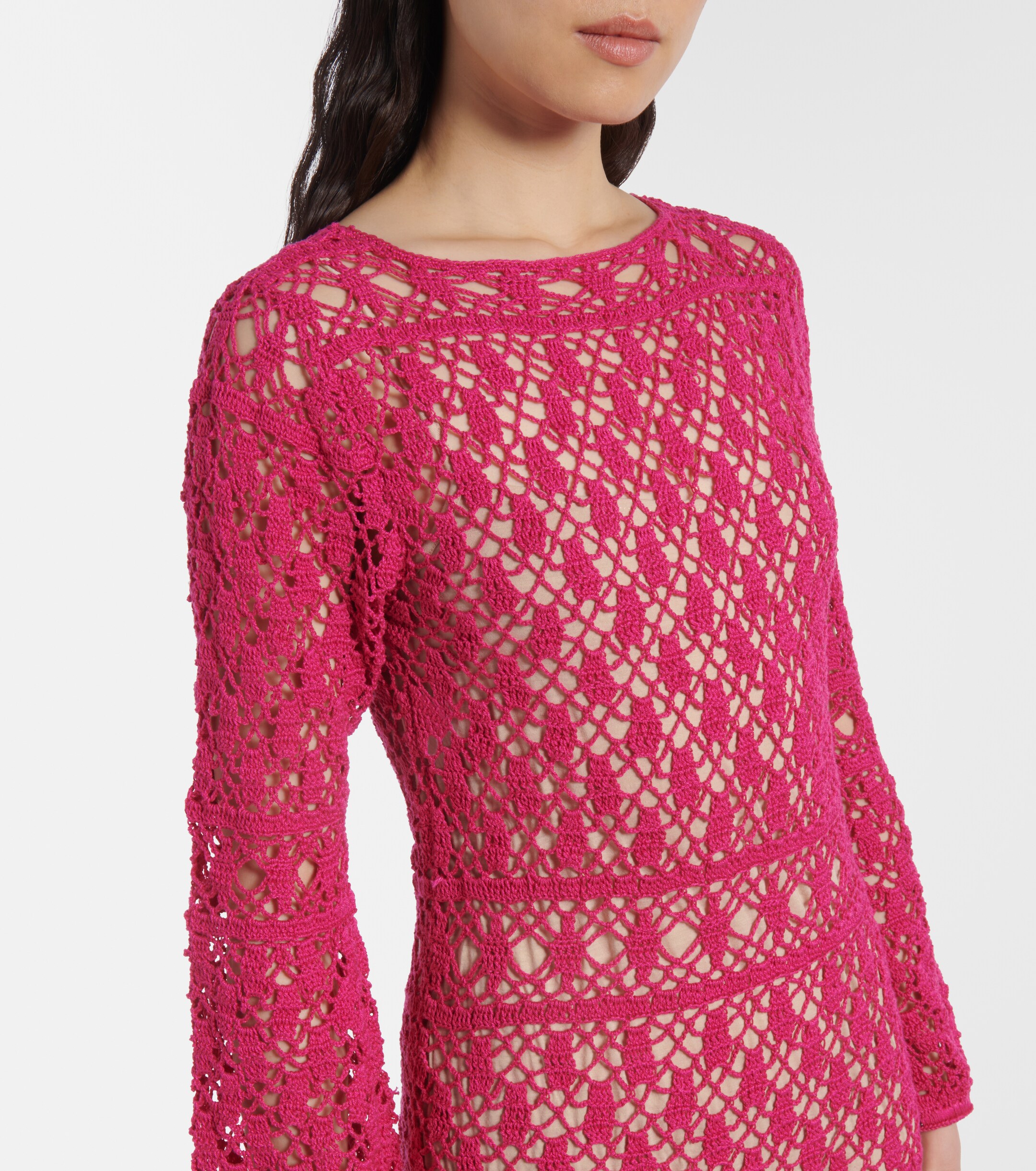 Anna Kosturova Anna Kosturova Jennifer cotton crochet maxi dress