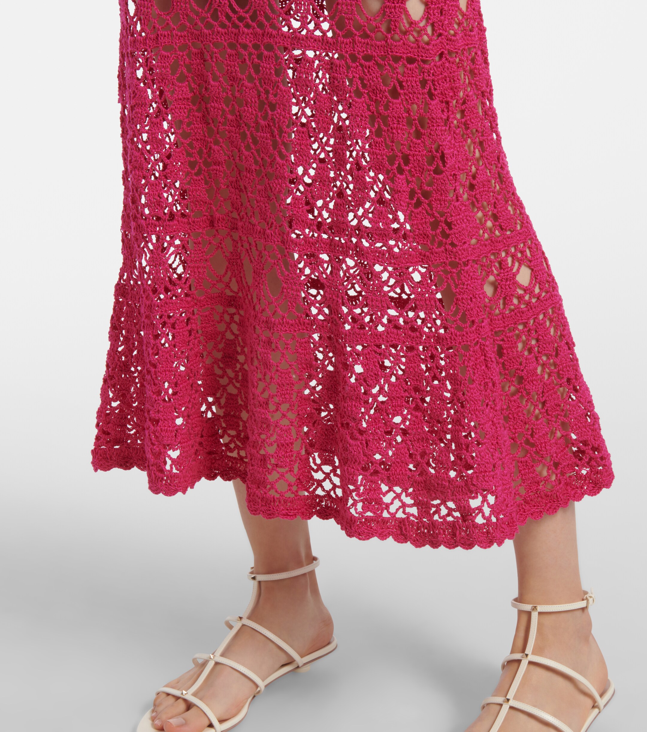 Anna Kosturova Anna Kosturova Jennifer cotton crochet maxi dress