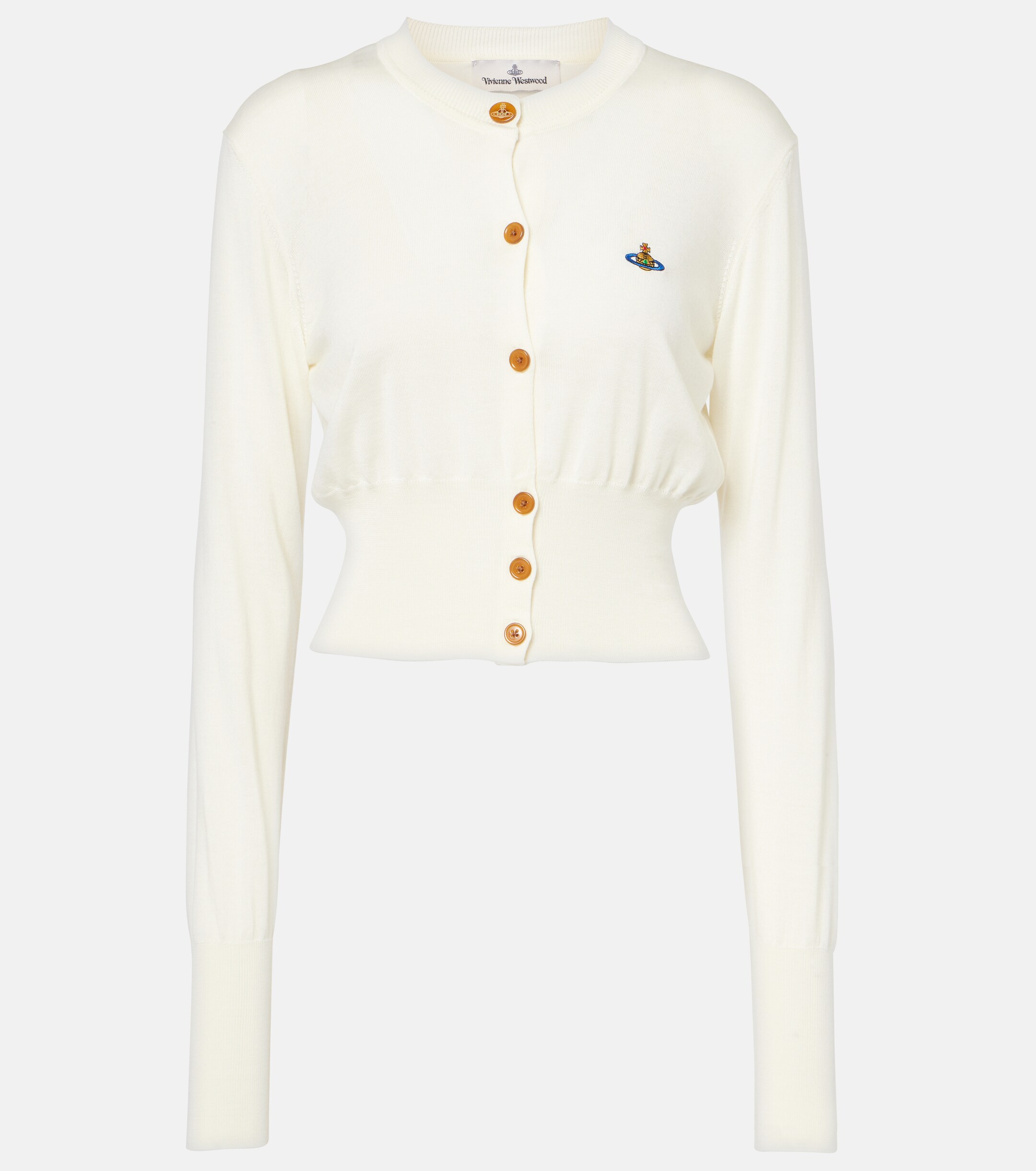 Vivienne Westwood Bea cropped wool and silk cardigan