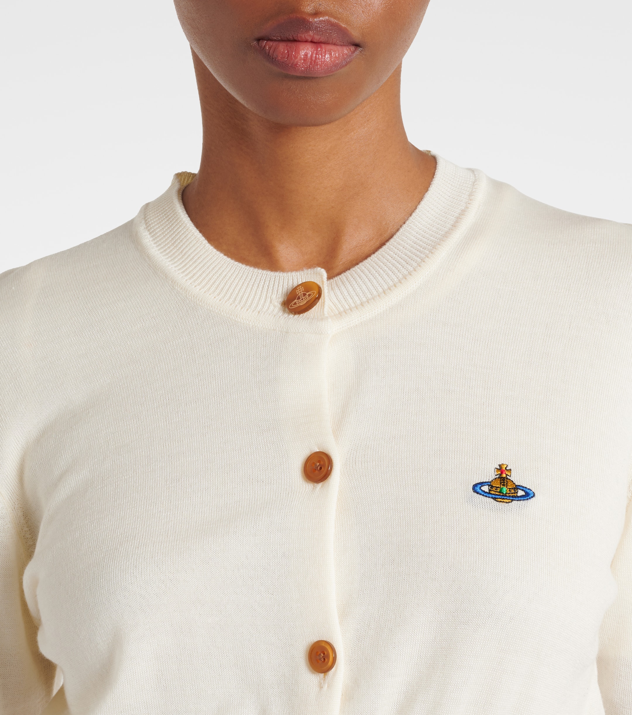 Vivienne Westwood - Bea cropped wool and silk cardigan | Plush