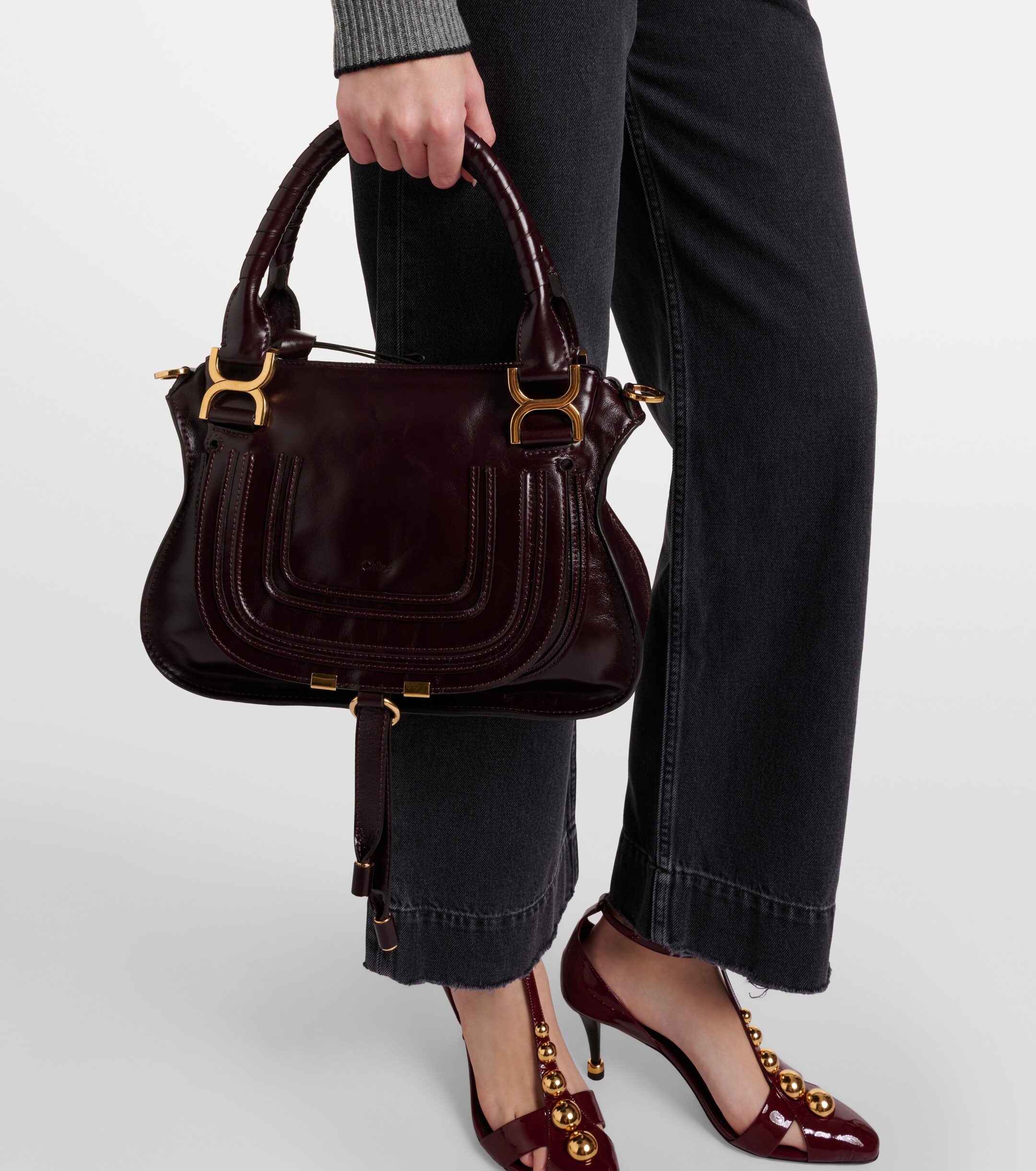 Chloé Marcie Small leather shoulder bag