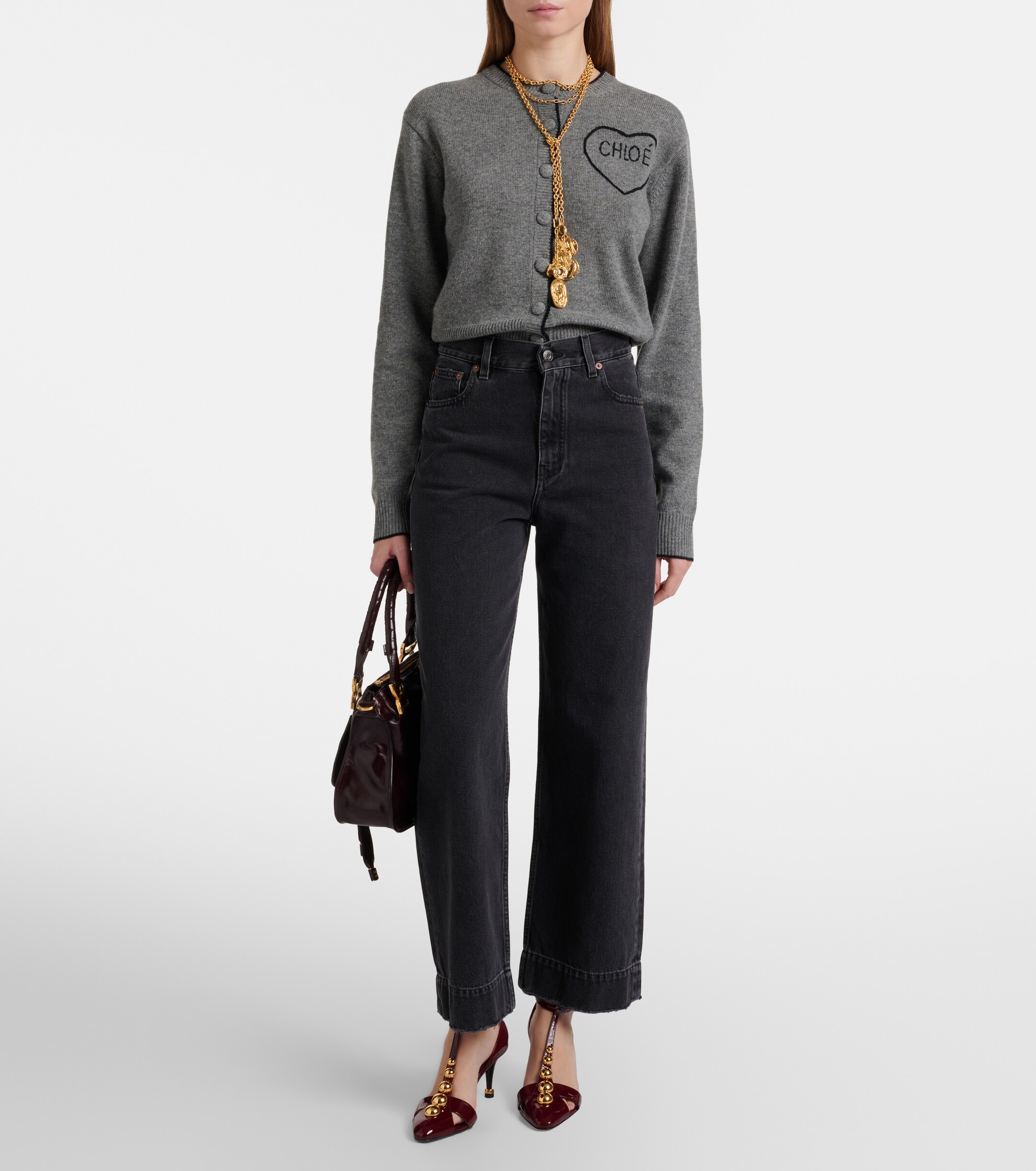 Chloé Marcie Small leather shoulder bag