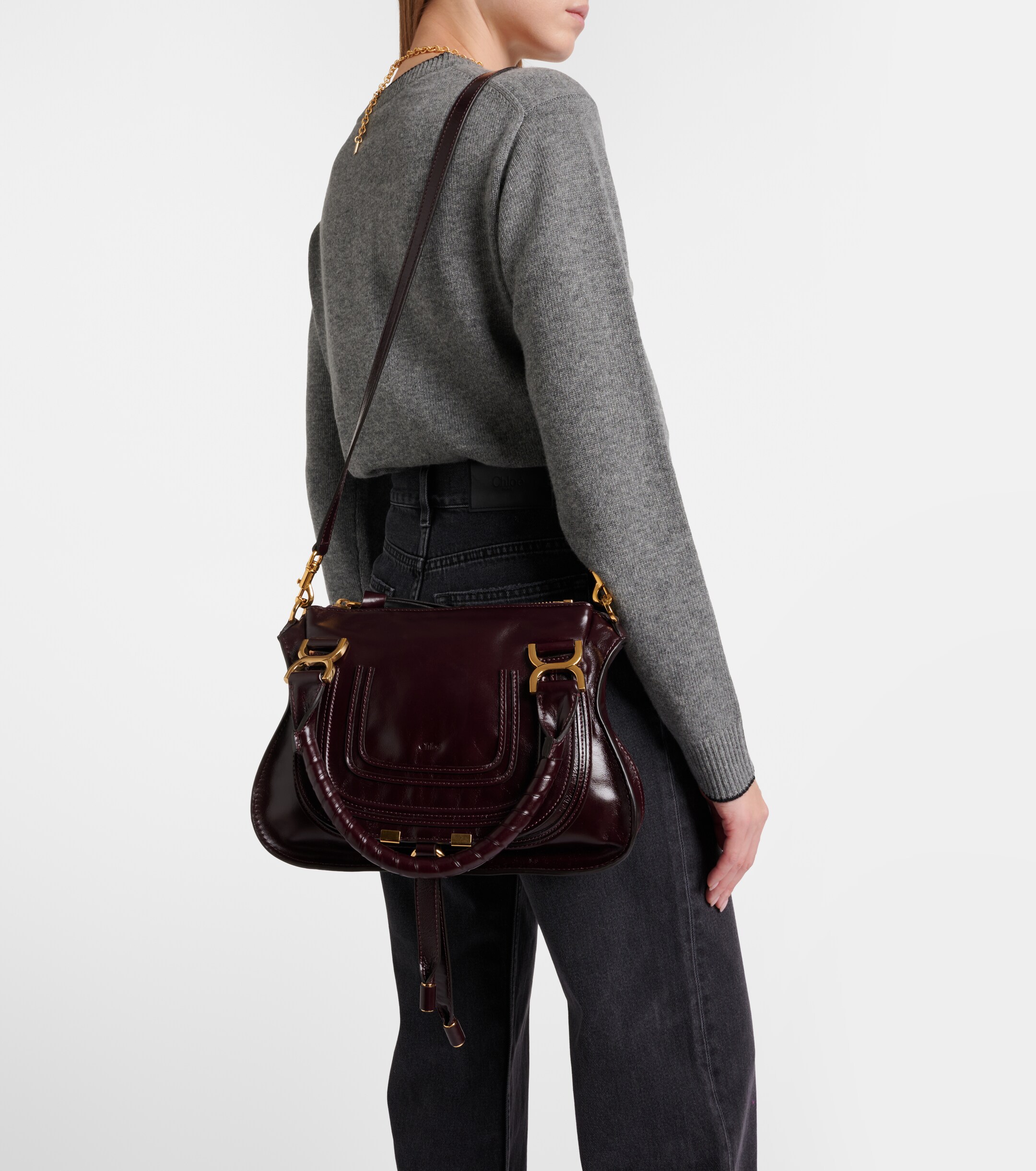 Chloé Marcie Small leather shoulder bag