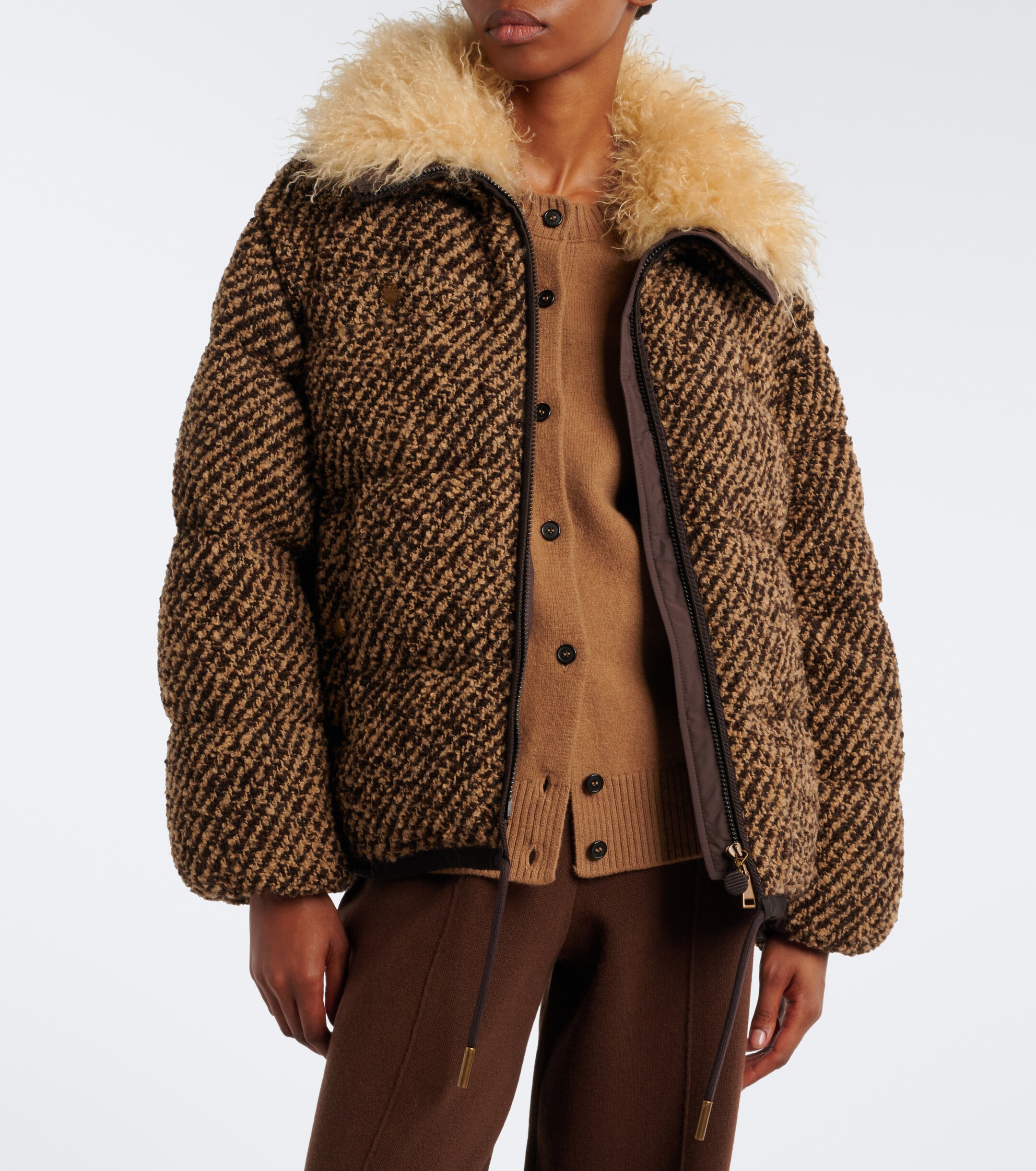 Moncler Moncler Dynamique bouclé down jacket